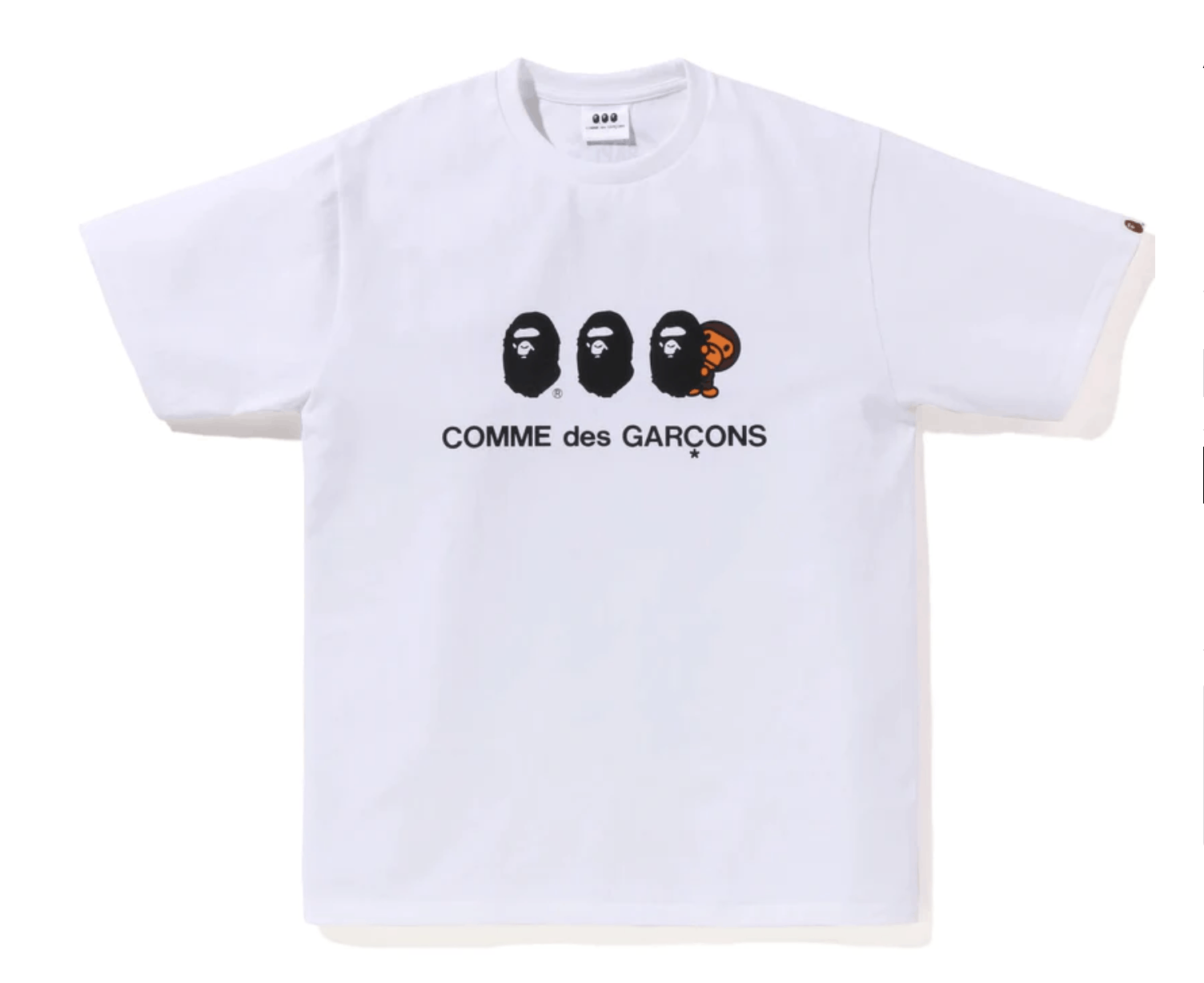 image of Bape x Comme Des Garcons Osaka Limited 1 Tee in White, Men's (Size 2XL)