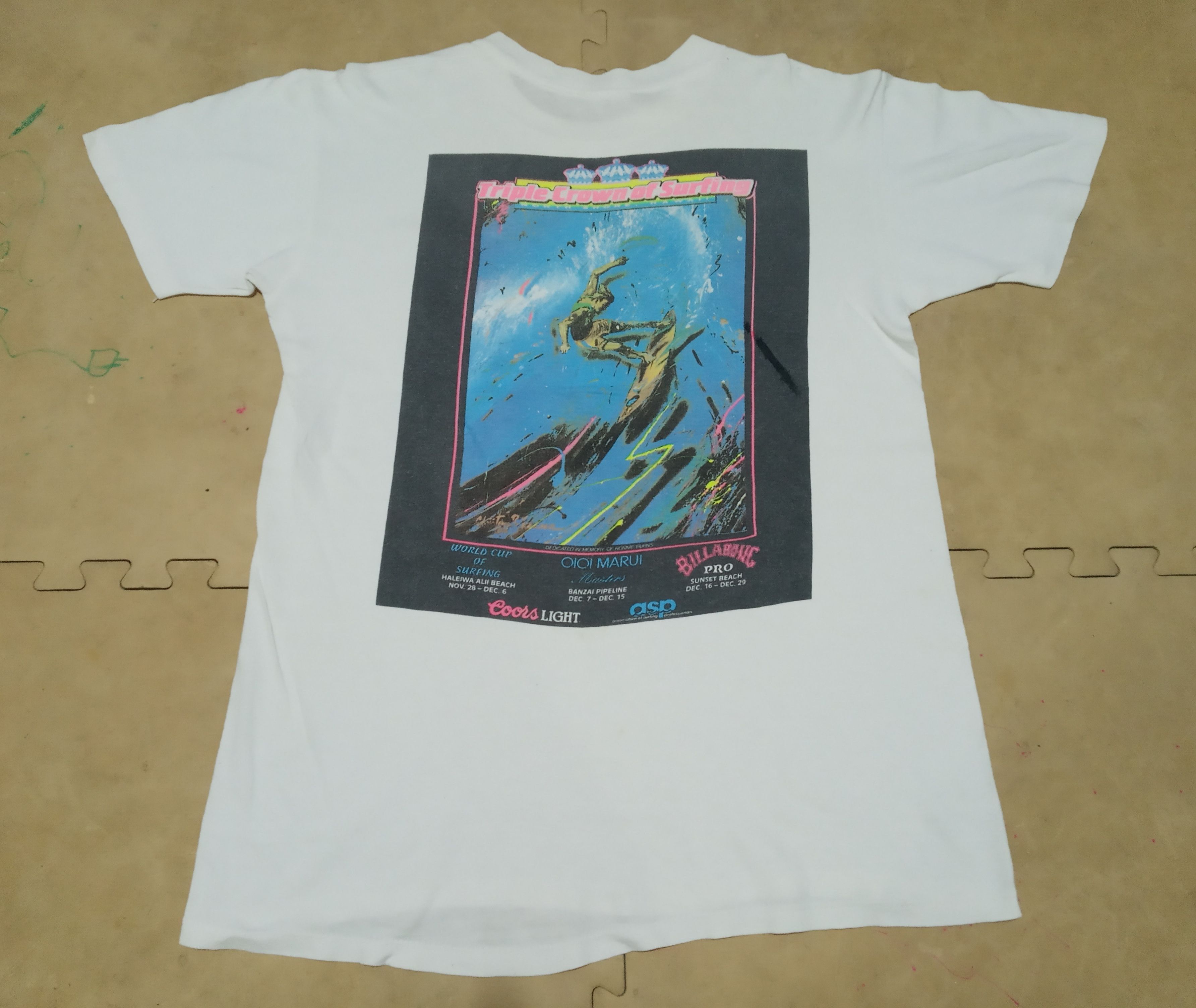 Vintage 80s Triple Crown of Surfing ASP World Tour Size US M / EU 48-50 / 2 - 3 Thumbnail