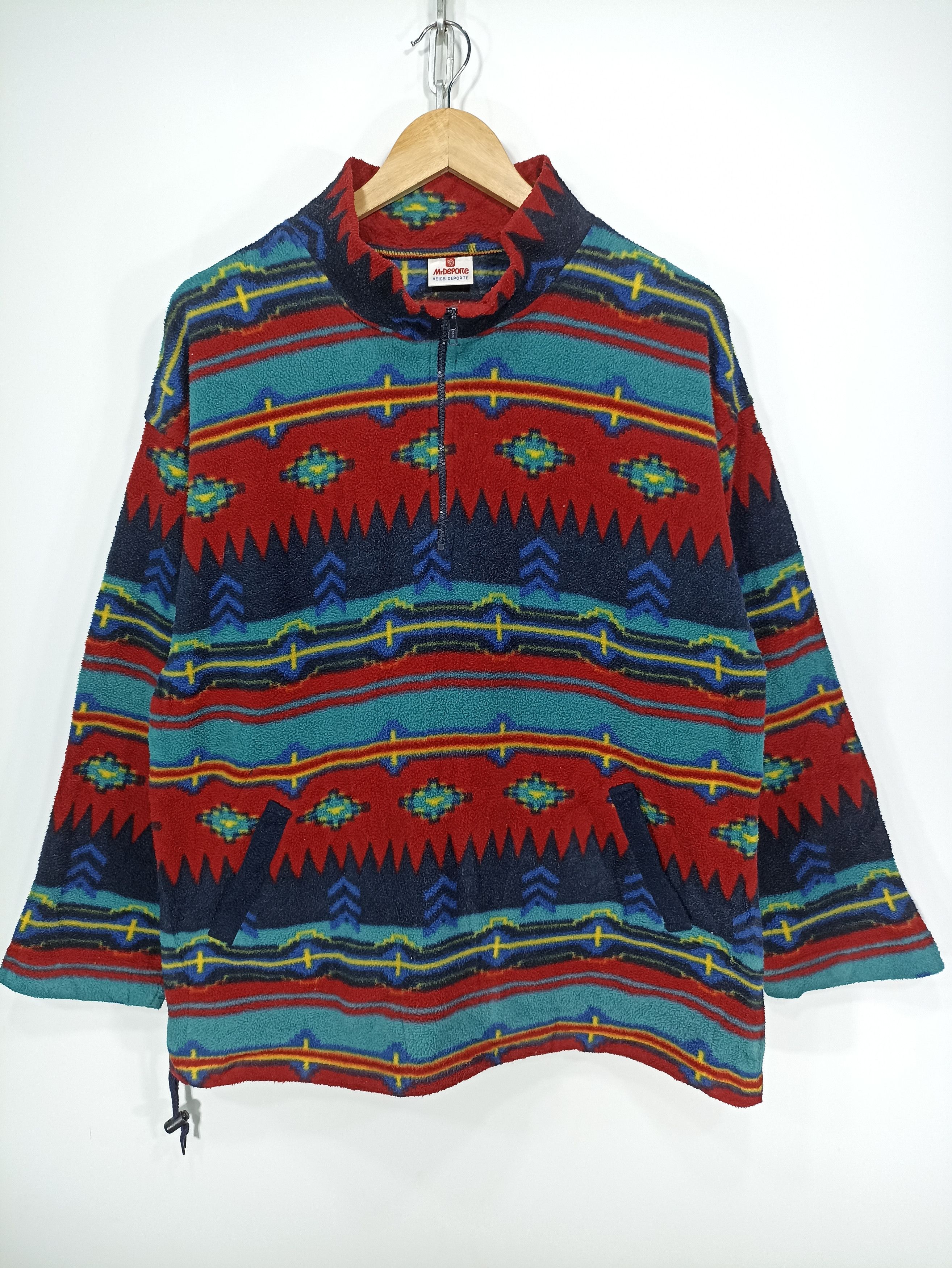 Japanese Brand × Vintage Vintage Mr.deporte Asics Deporte Fleece Sweatshirts Size US M / EU 48-50 / 2 - 1 Thumbnail