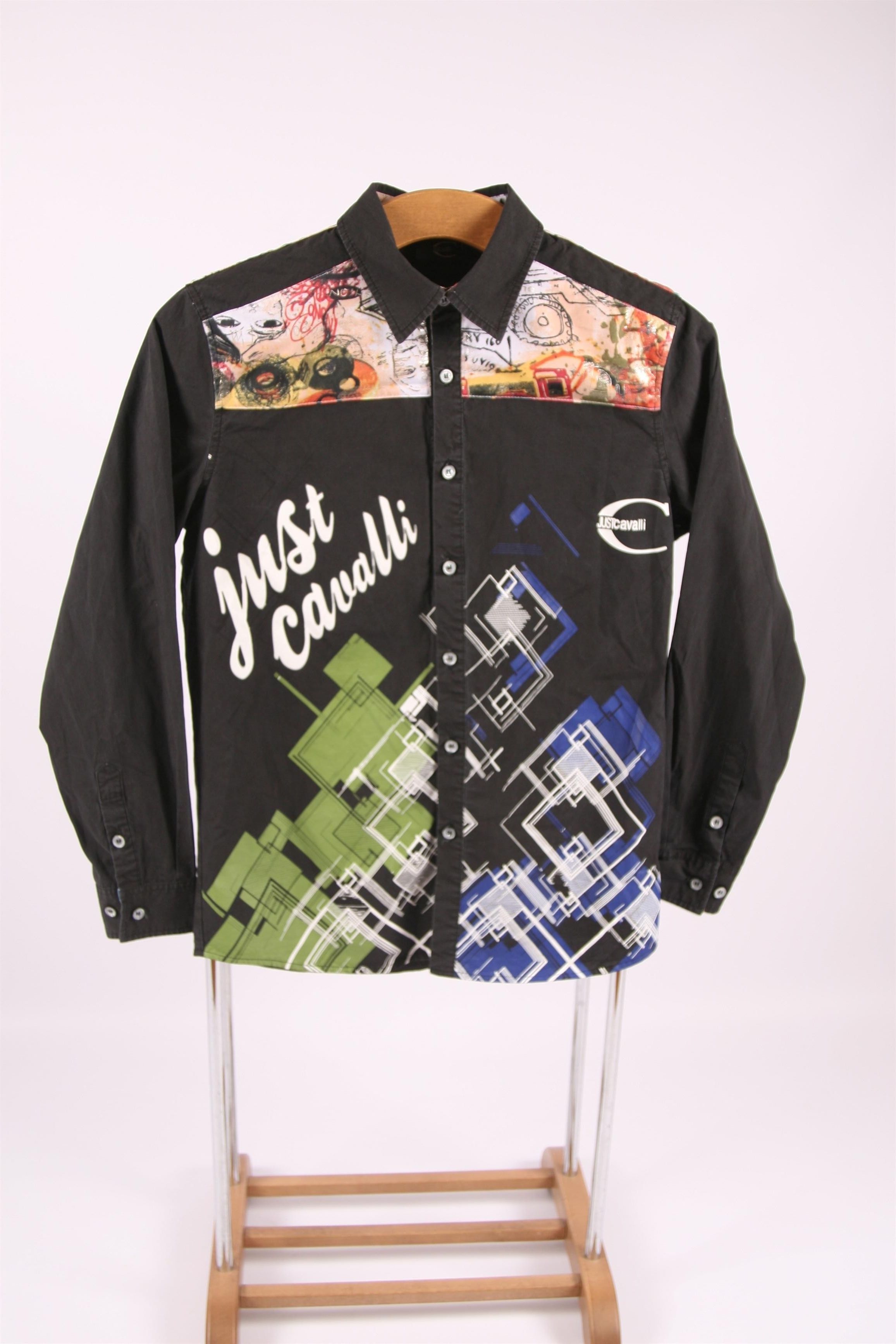 Just Cavalli Just Cavalli Luxury Design Abstract Pop Art Shirt. Size US S / EU 44-46 / 1 - 4 Thumbnail