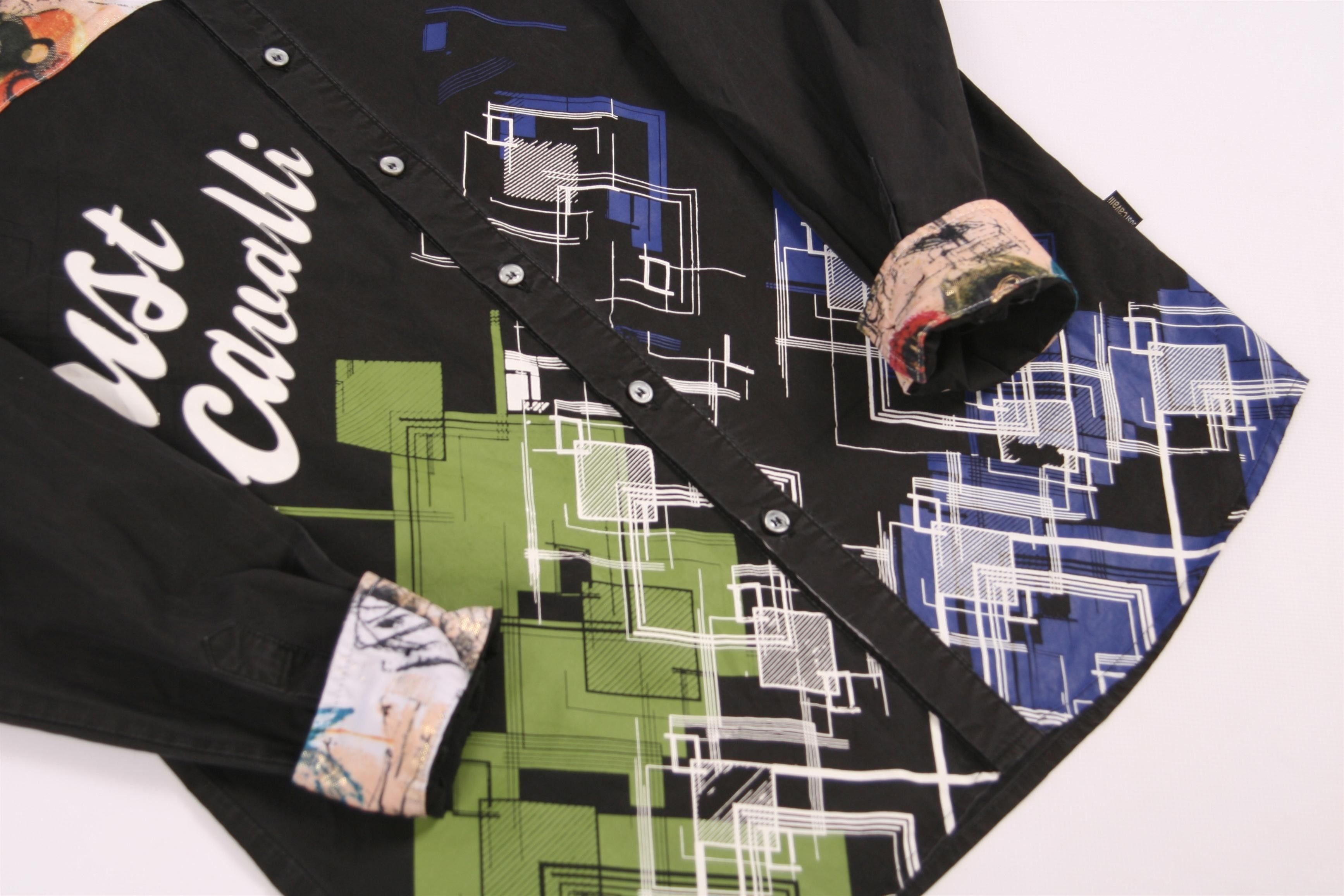 Just Cavalli Just Cavalli Luxury Design Abstract Pop Art Shirt. Size US S / EU 44-46 / 1 - 5 Thumbnail