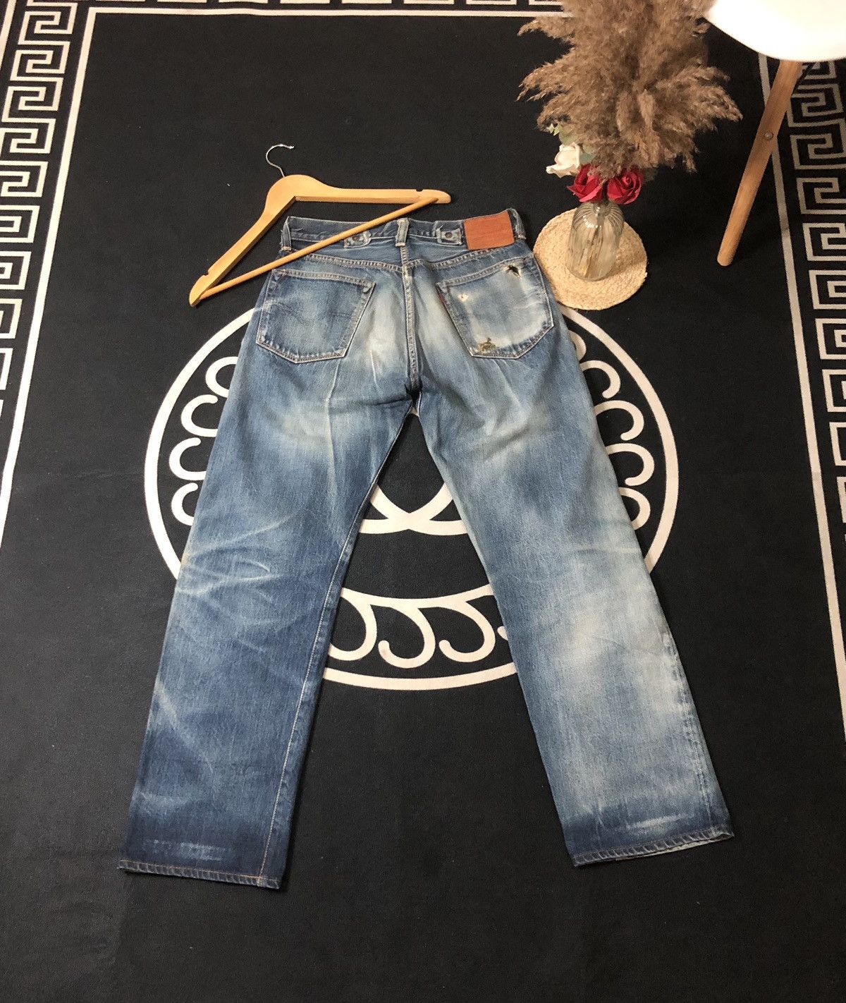 Levi's × Vintage VINTAGE 90’ LEVIS BIG E REPRODUCT 1937 SELVEDGE DENIM JEANS Size US 30 / EU 46 - 11 Thumbnail
