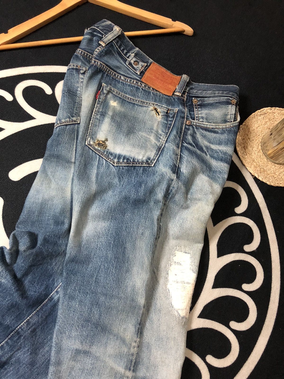 Levi's × Vintage VINTAGE 90’ LEVIS BIG E REPRODUCT 1937 SELVEDGE DENIM JEANS Size US 30 / EU 46 - 17 Thumbnail