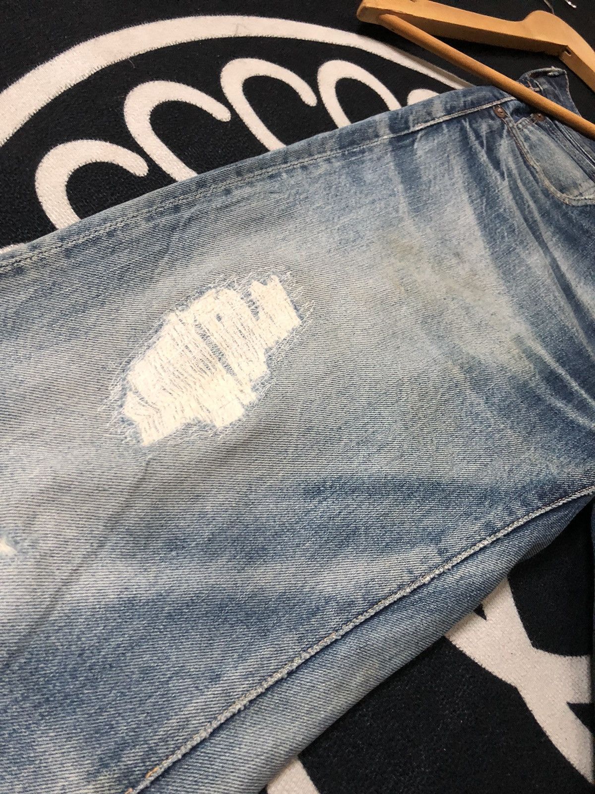 Levi's × Vintage VINTAGE 90’ LEVIS BIG E REPRODUCT 1937 SELVEDGE DENIM JEANS Size US 30 / EU 46 - 3 Thumbnail