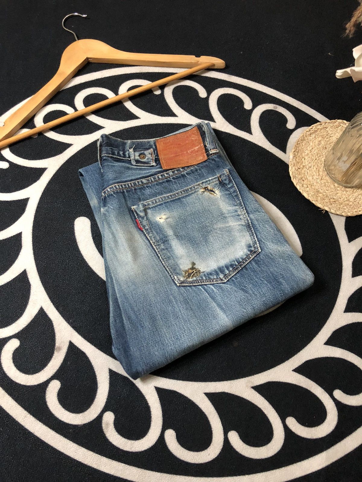 Levi's × Vintage VINTAGE 90’ LEVIS BIG E REPRODUCT 1937 SELVEDGE DENIM JEANS Size US 30 / EU 46 - 23 Thumbnail