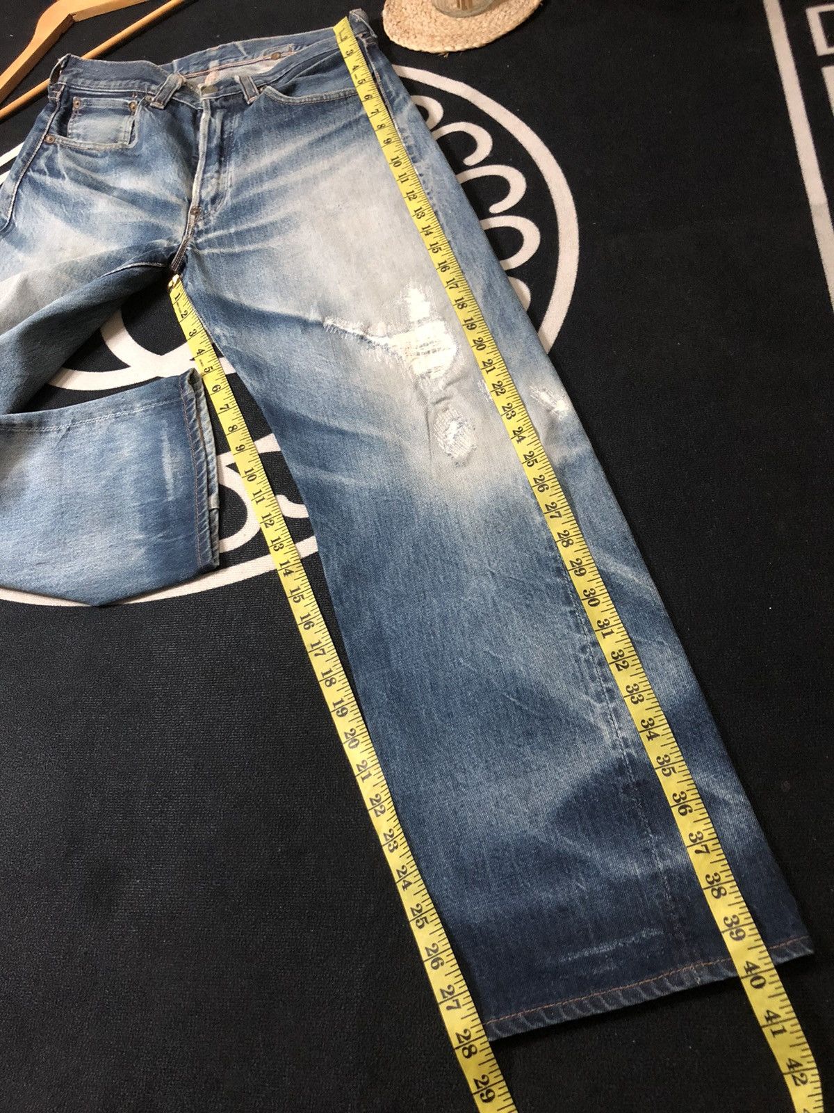 Levi's × Vintage VINTAGE 90’ LEVIS BIG E REPRODUCT 1937 SELVEDGE DENIM JEANS Size US 30 / EU 46 - 22 Thumbnail