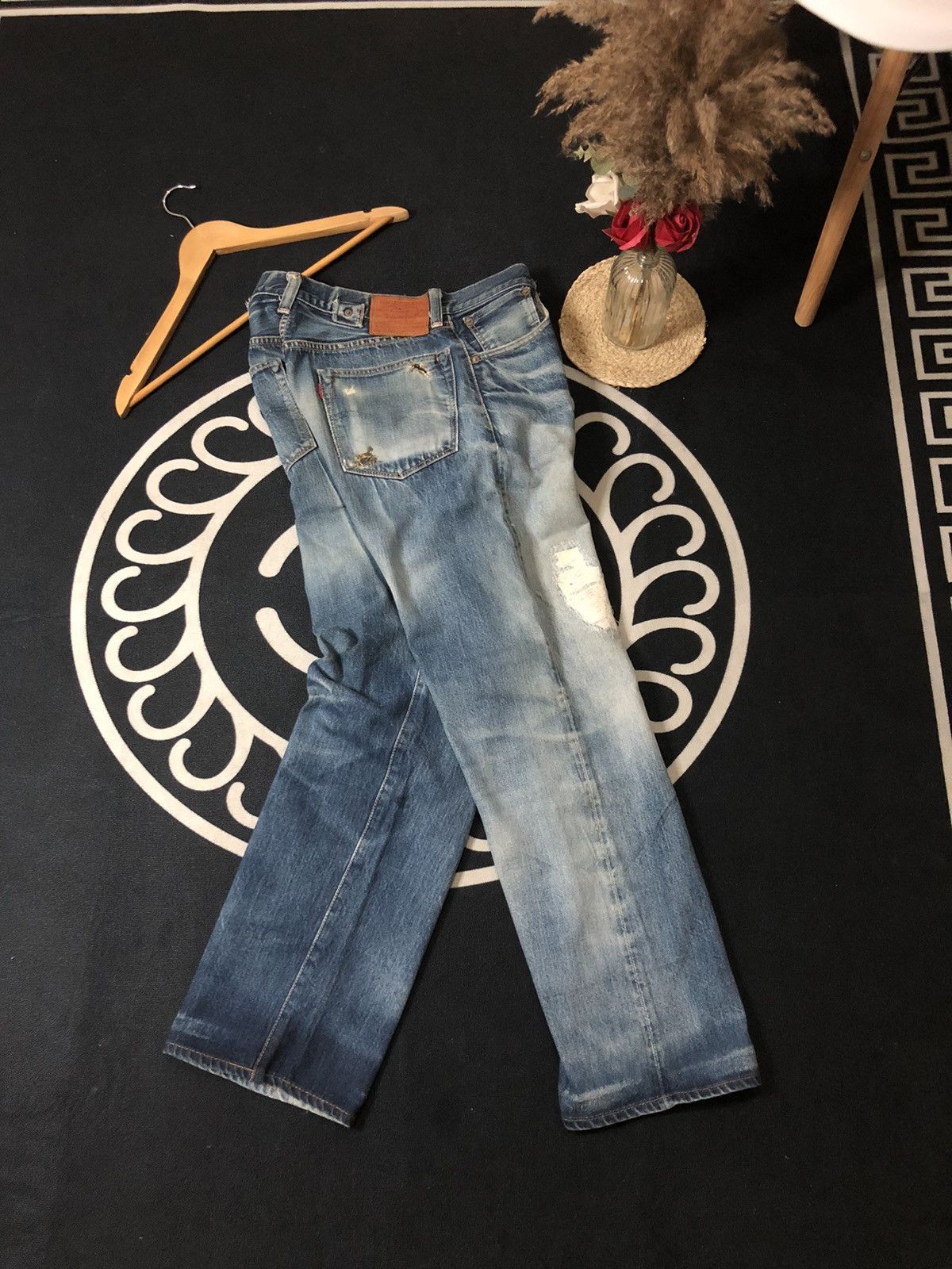 Levi's × Vintage VINTAGE 90’ LEVIS BIG E REPRODUCT 1937 SELVEDGE DENIM JEANS Size US 30 / EU 46 - 16 Thumbnail