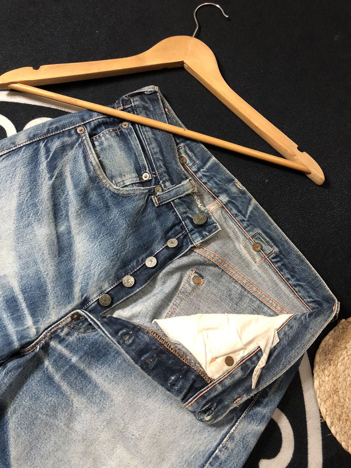 Levi's × Vintage VINTAGE 90’ LEVIS BIG E REPRODUCT 1937 SELVEDGE DENIM JEANS Size US 30 / EU 46 - 8 Thumbnail