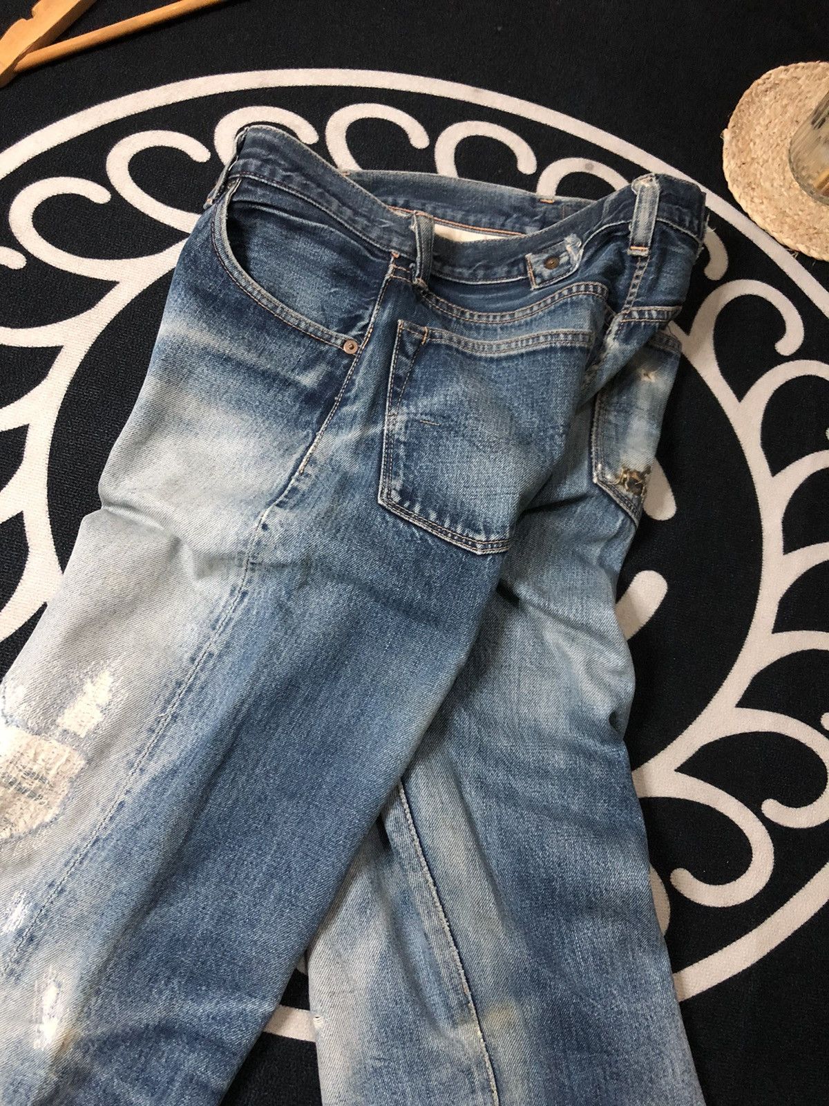 Levi's × Vintage VINTAGE 90’ LEVIS BIG E REPRODUCT 1937 SELVEDGE DENIM JEANS Size US 30 / EU 46 - 19 Thumbnail