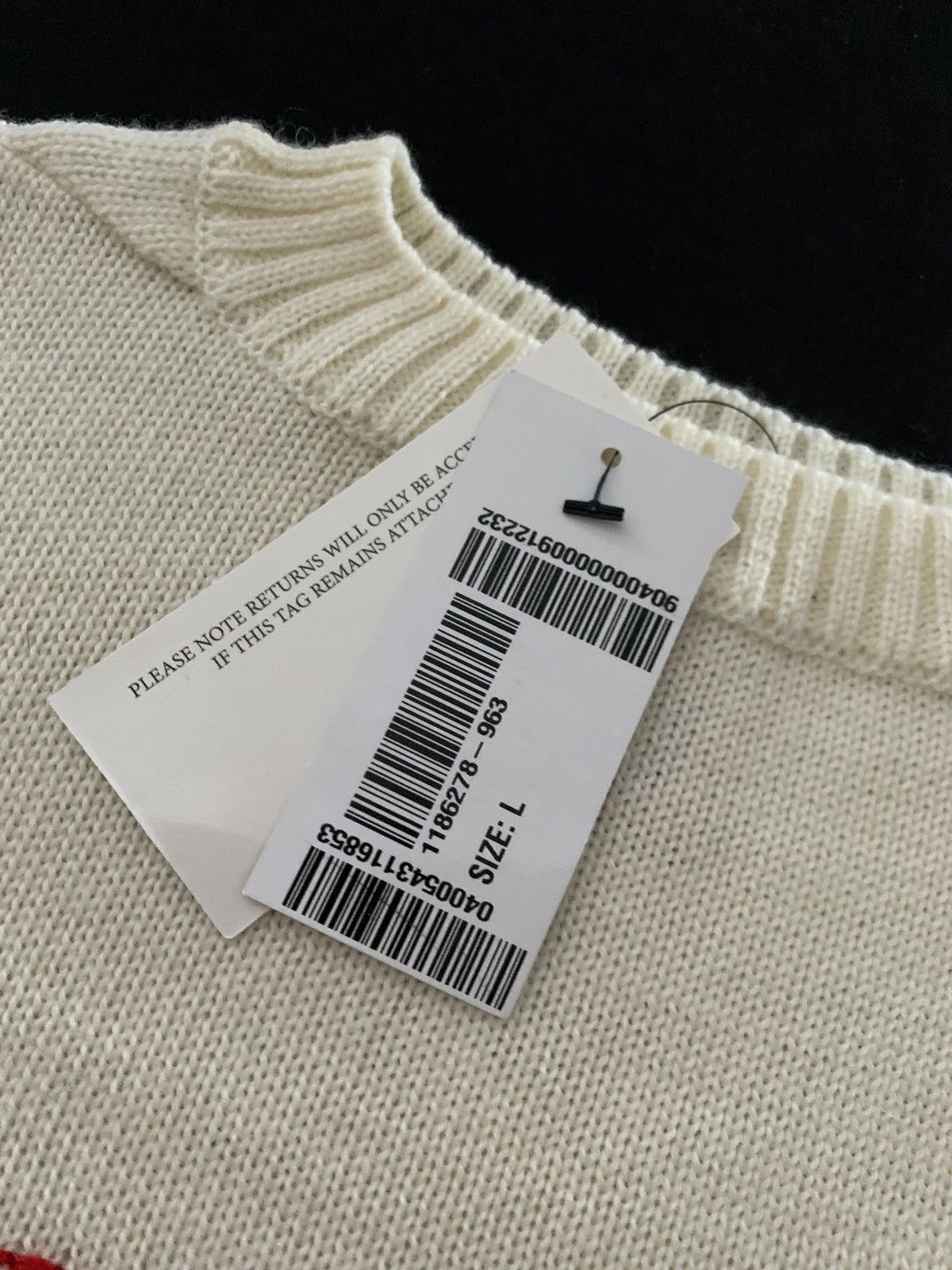Human Made Human Made Logo Embroidered Wool Blend Sweater Size US L / EU 52-54 / 3 - 4 Thumbnail