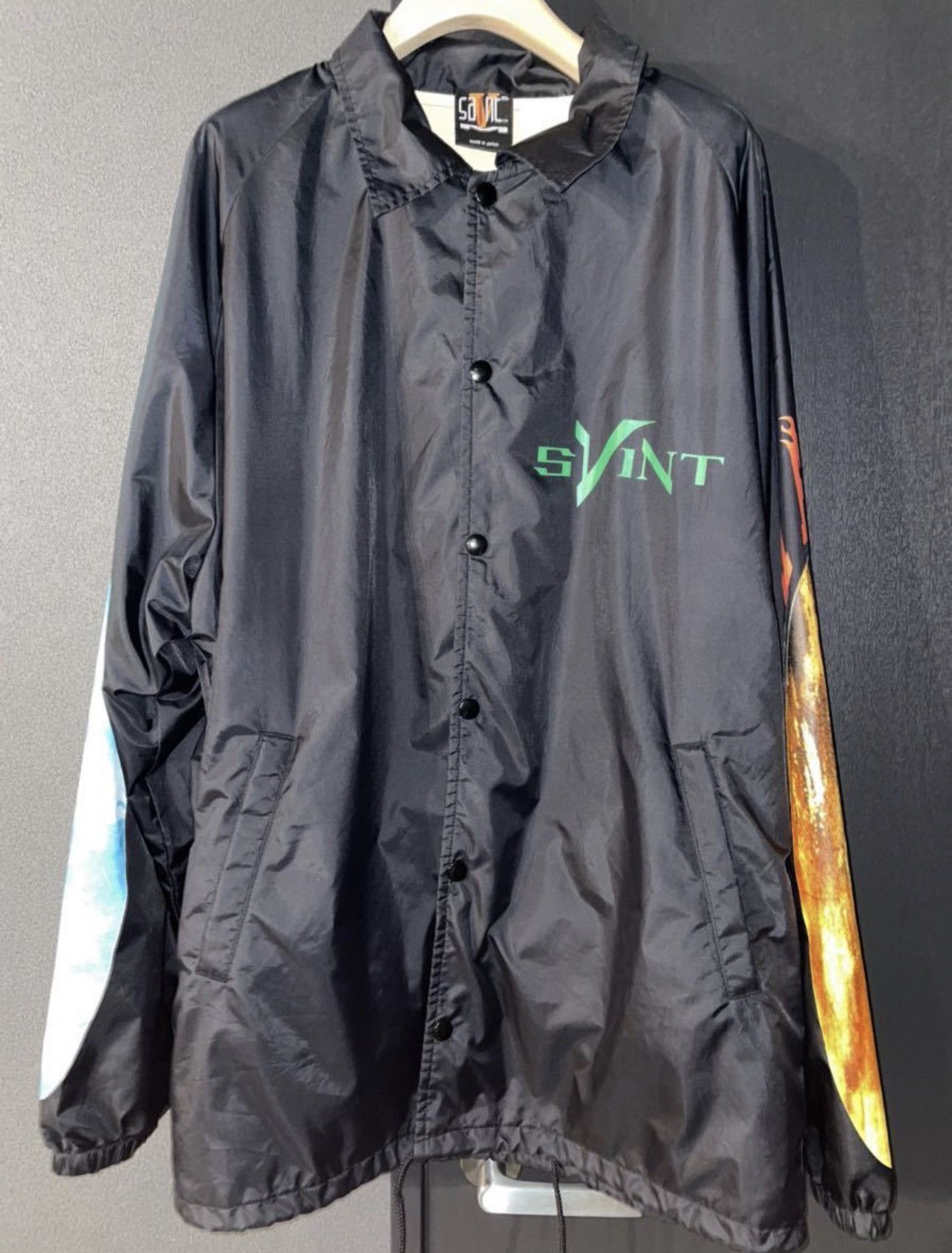 Image of Readymade x Saint Michael Vlone Coach Jacket in Black, Men's (Size XL)