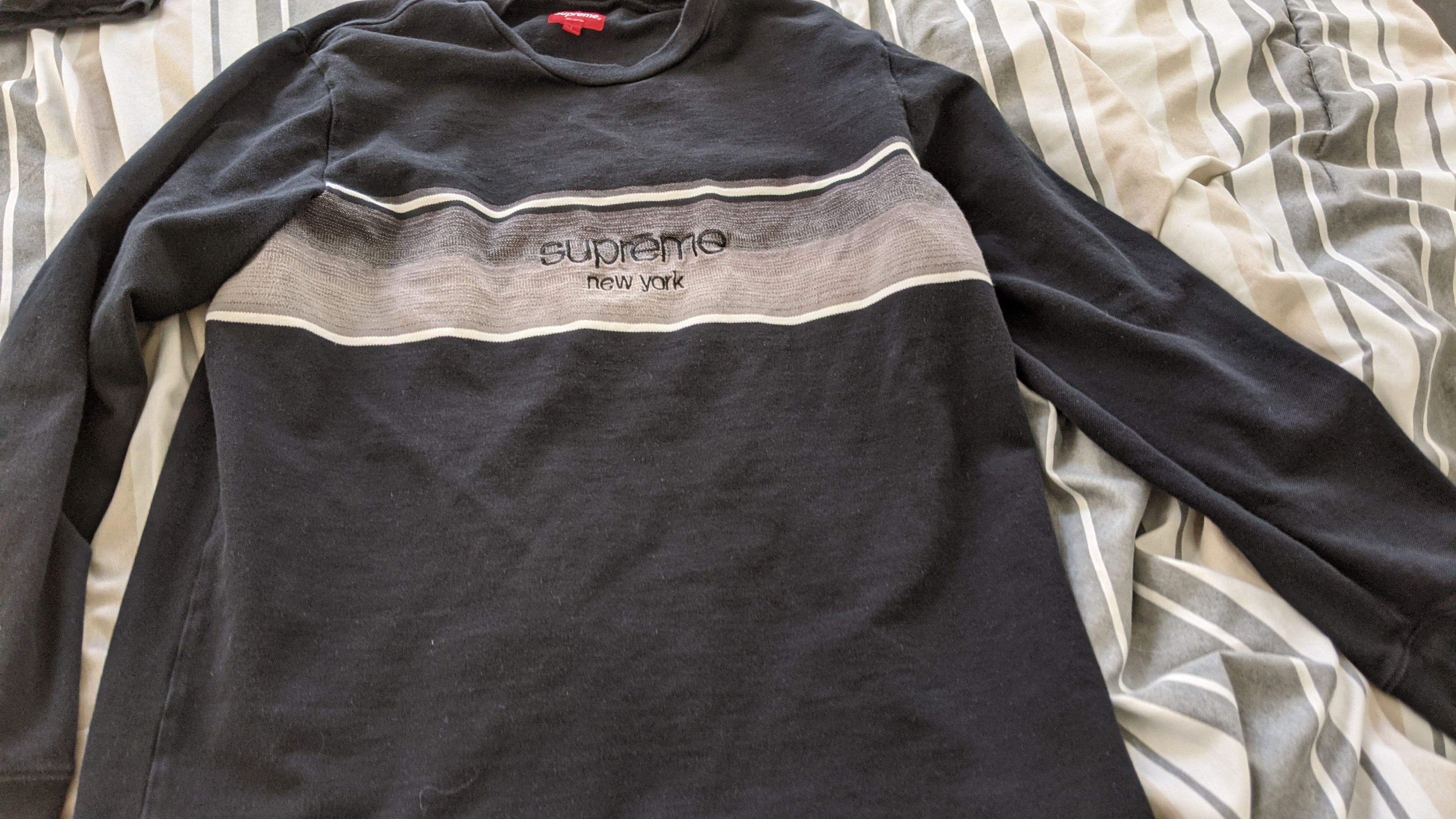 Sold Supreme Shadow Stripe L/s Top