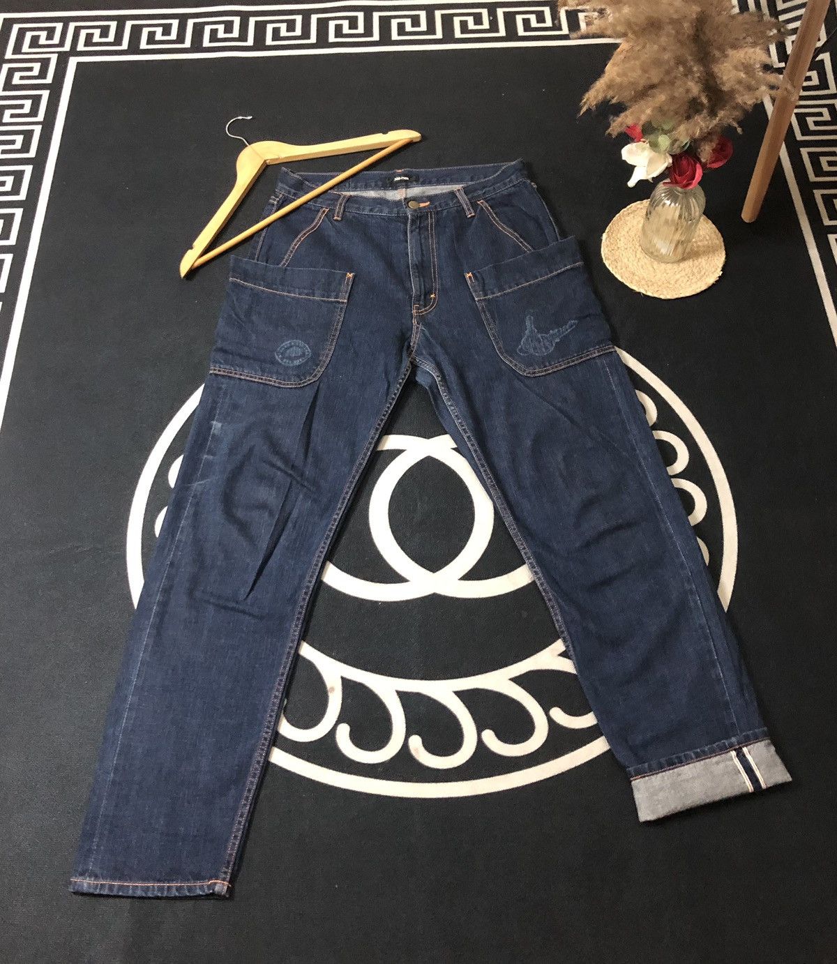 Issey Miyake × Ne-Net × Vintage VINTAGE NE-NET BY ISSEY MIYAKE GARDENER SELVEDGE DENIM JEANS Size US 31 - 1 Thumbnail