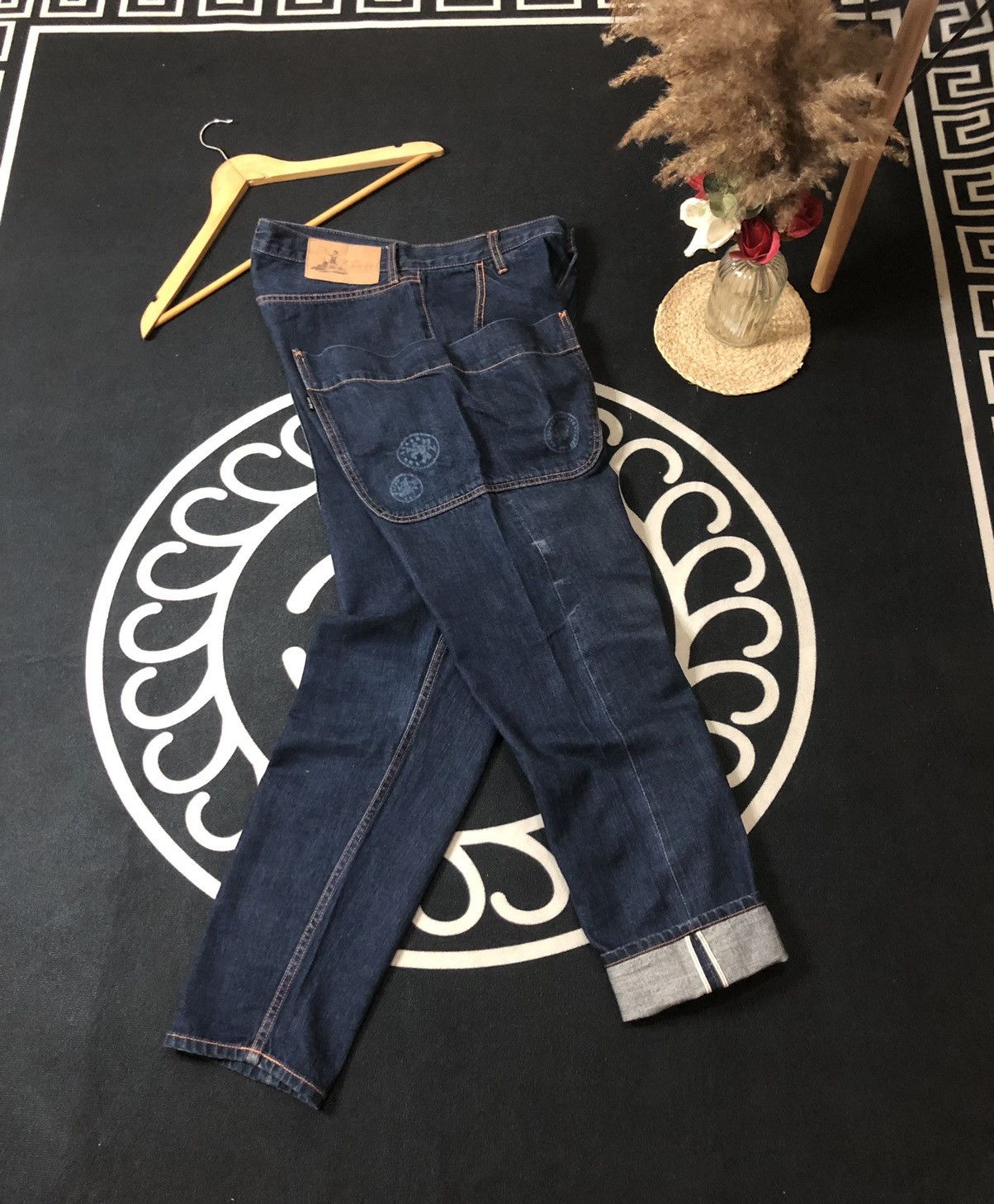 Issey Miyake × Ne-Net × Vintage VINTAGE NE-NET BY ISSEY MIYAKE GARDENER SELVEDGE DENIM JEANS Size US 31 - 15 Thumbnail