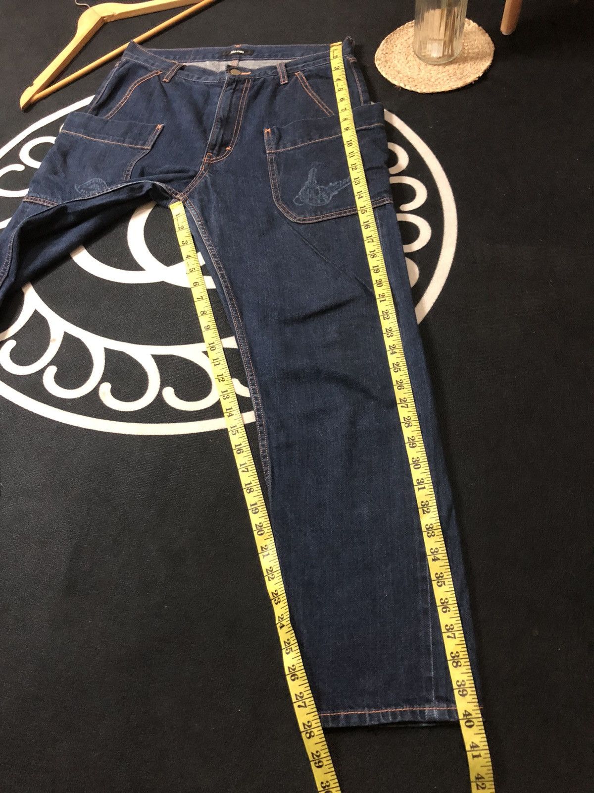 Issey Miyake × Ne-Net × Vintage VINTAGE NE-NET BY ISSEY MIYAKE GARDENER SELVEDGE DENIM JEANS Size US 31 - 21 Thumbnail