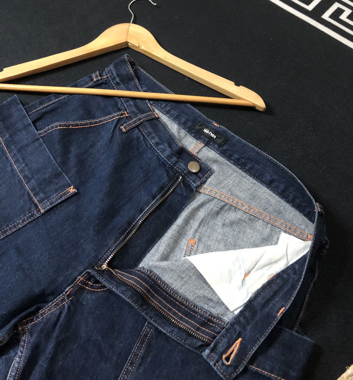 Issey Miyake × Ne-Net × Vintage VINTAGE NE-NET BY ISSEY MIYAKE GARDENER SELVEDGE DENIM JEANS Size US 31 - 7 Thumbnail