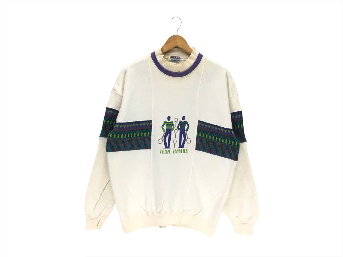 Sports Specialties × Vintage × Yamaha Vintage Team Yamaha Tennis Racing Drum Sweatshirt Size US M / EU 48-50 / 2 - 1 Thumbnail
