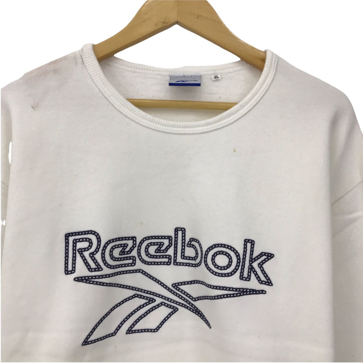 Reebok × Vintage Vintage Reebok Embroidery Big Logo Sweatshirt Pullover Size US L / EU 52-54 / 3 - 3 Thumbnail