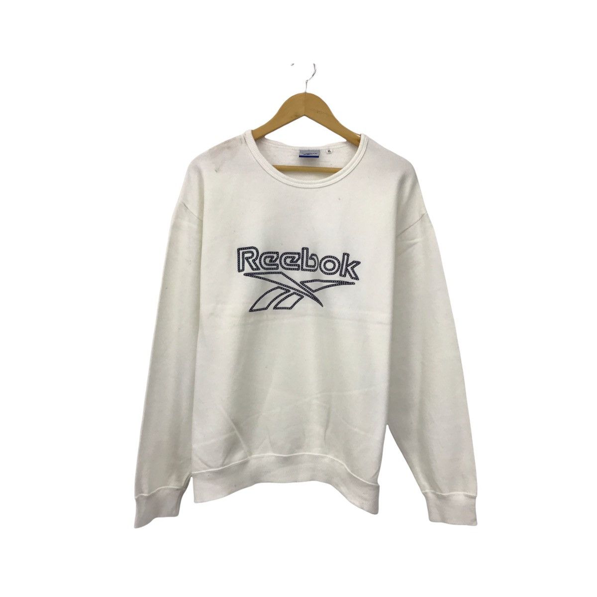 Reebok × Vintage Vintage Reebok Embroidery Big Logo Sweatshirt Pullover Size US L / EU 52-54 / 3 - 1 Thumbnail