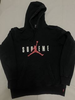 Felpa supreme hot sale x jordan