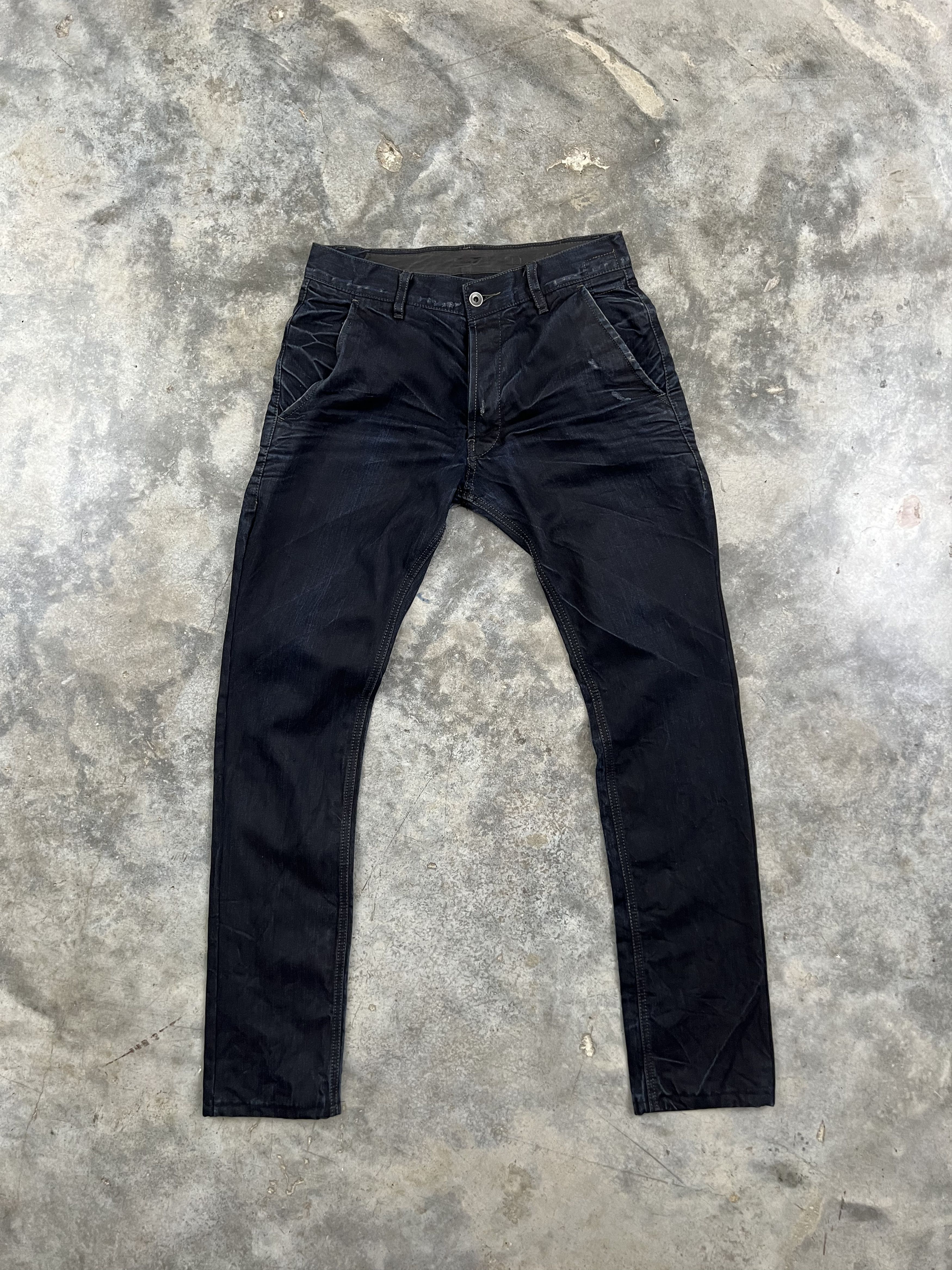 Rick Owens Early 2000s Distressed Skinny Denim Sz. 30
