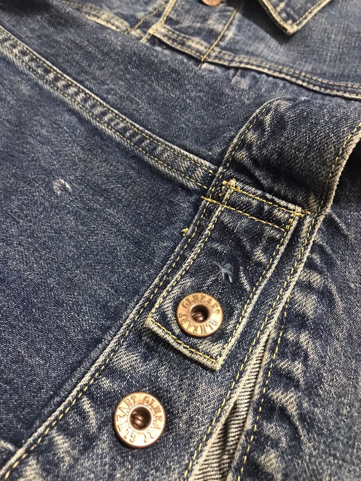 Japanese Brand × Vintage Vintage G.L Heart Selvedge Trucker Denim Jacket Size US L / EU 52-54 / 3 - 8 Thumbnail