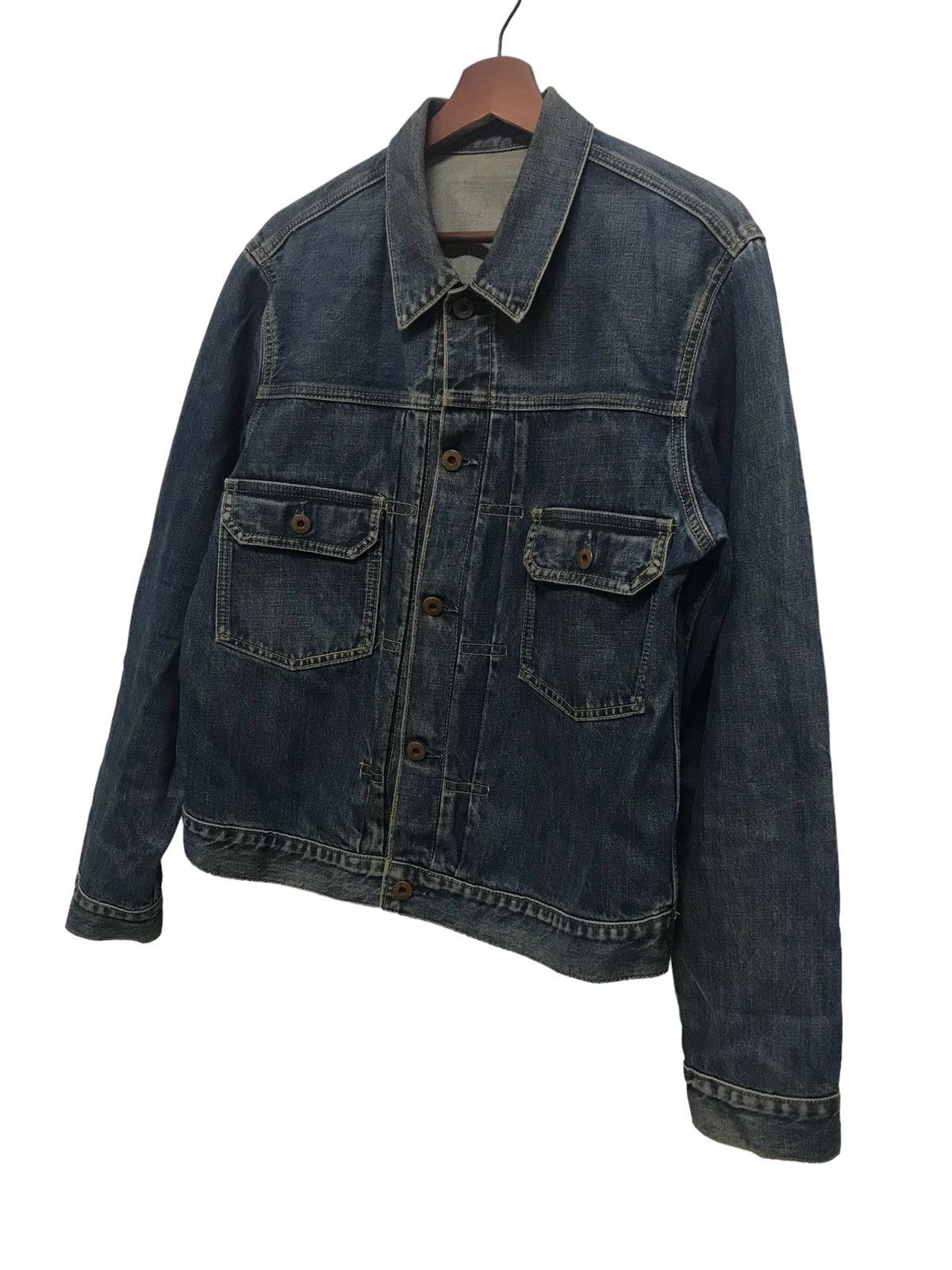 Japanese Brand × Vintage Vintage G.L Heart Selvedge Trucker Denim Jacket Size US L / EU 52-54 / 3 - 2 Thumbnail
