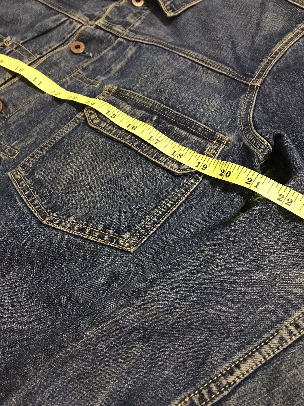 Japanese Brand × Vintage Vintage G.L Heart Selvedge Trucker Denim Jacket Size US L / EU 52-54 / 3 - 6 Thumbnail