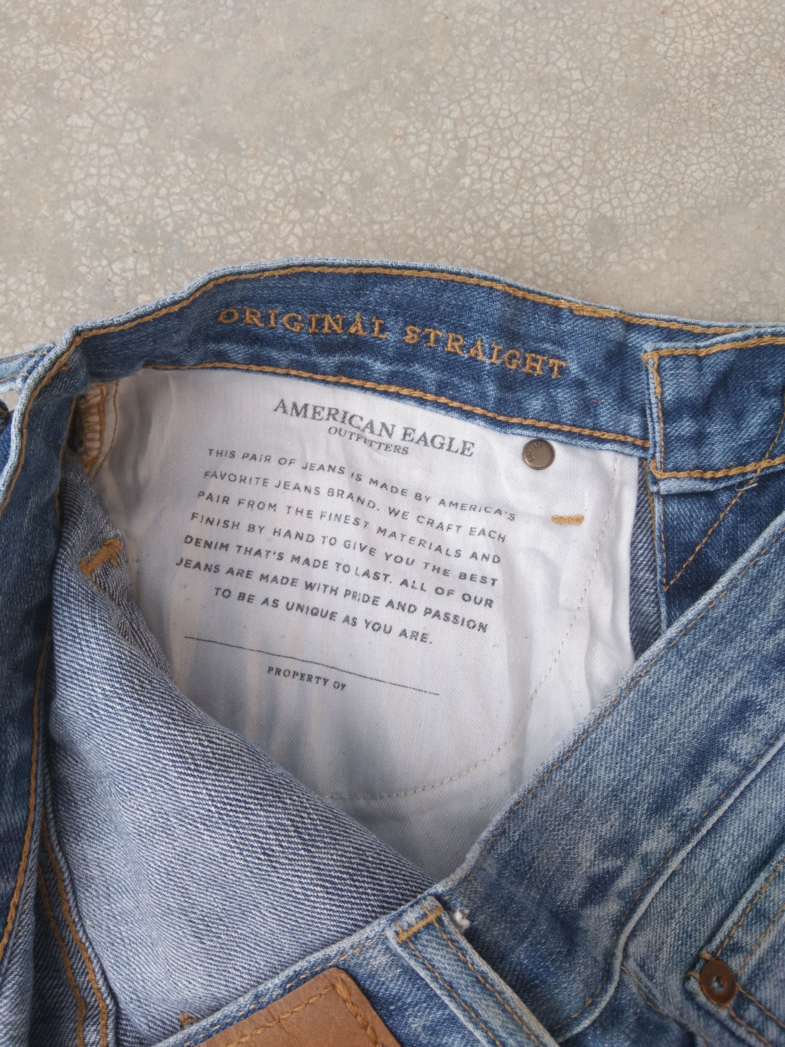 American Eagle Outfitters American Eagle Outfitters Straight Leg Distressed Jeans Size US 32 / EU 48 - 6 Thumbnail