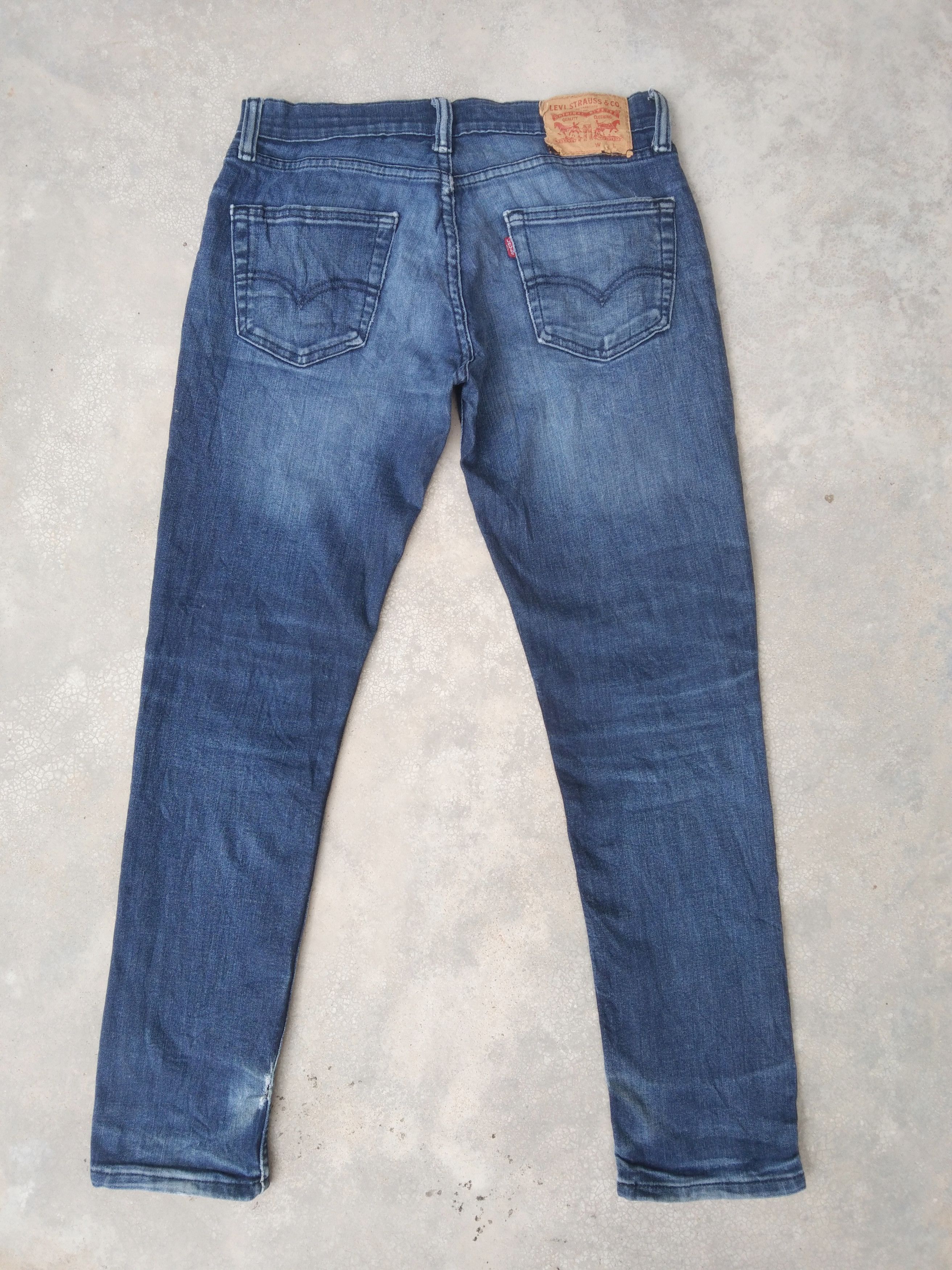 Levi's Vintage Levi"s Jeans 511 Blue Washed Distressed Denim 30x29 Size US 30 / EU 46 - 2 Thumbnail