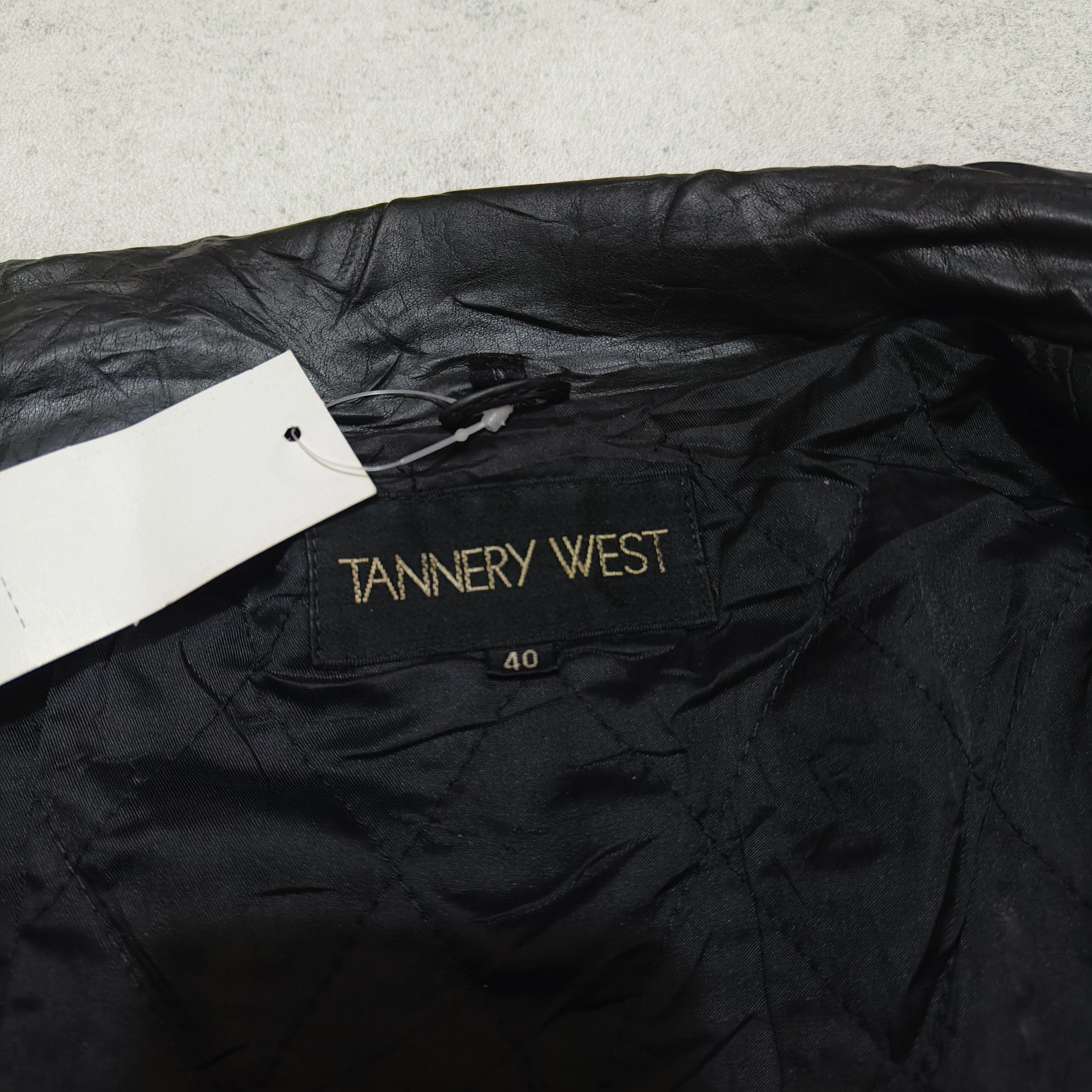 Other Vintage Deadstock Tannery West Ramones Style Leather Jacket Size US L / EU 52-54 / 3 - 8 Thumbnail