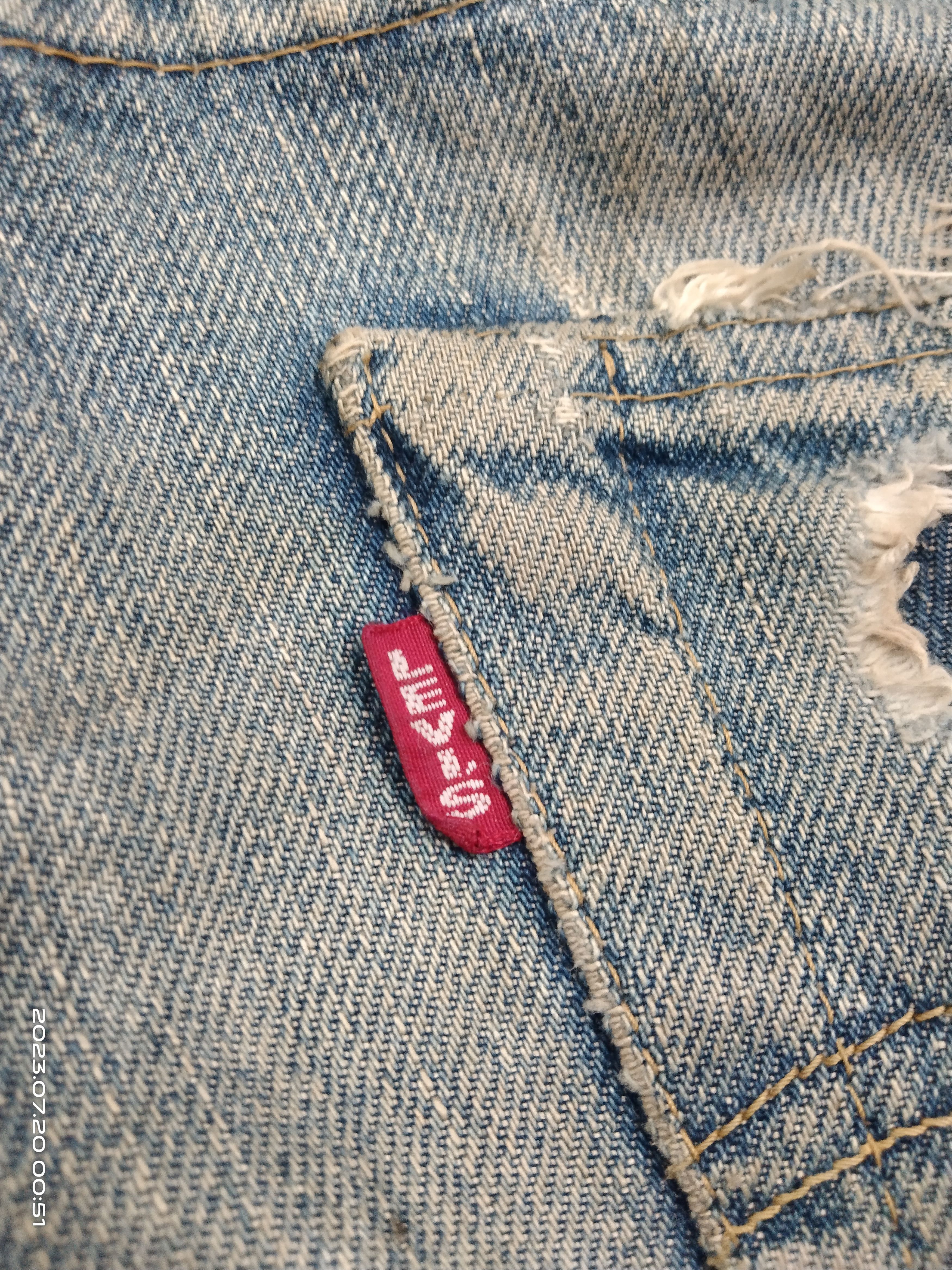 Levi's Vintage Clothing VINTAGE LEVIS LVC 1950 701xx BIG E SELVEDGE HIDDEN RIVET Size US 29 - 10 Thumbnail