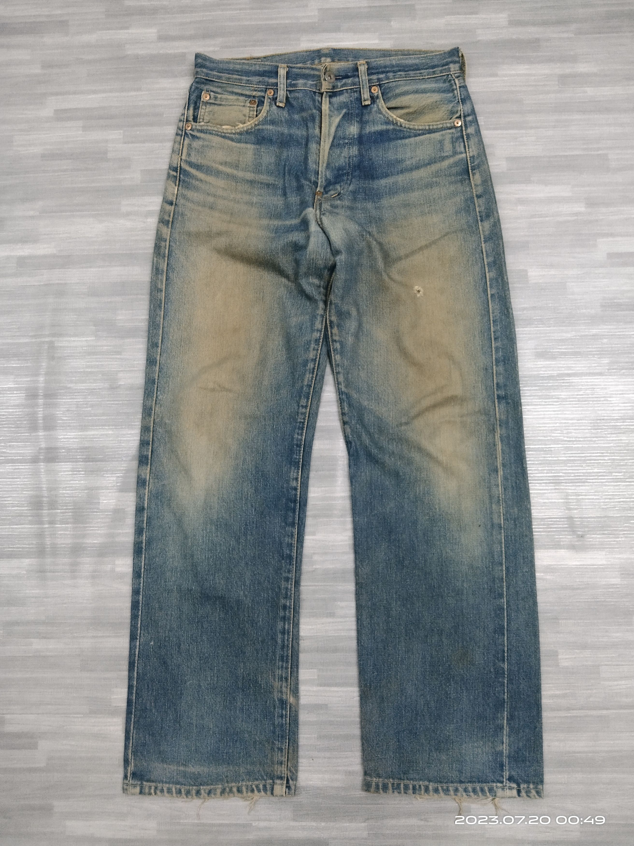 Levi's Vintage Clothing VINTAGE LEVIS LVC 1950 701xx BIG E SELVEDGE HIDDEN RIVET Size US 29 - 2 Thumbnail