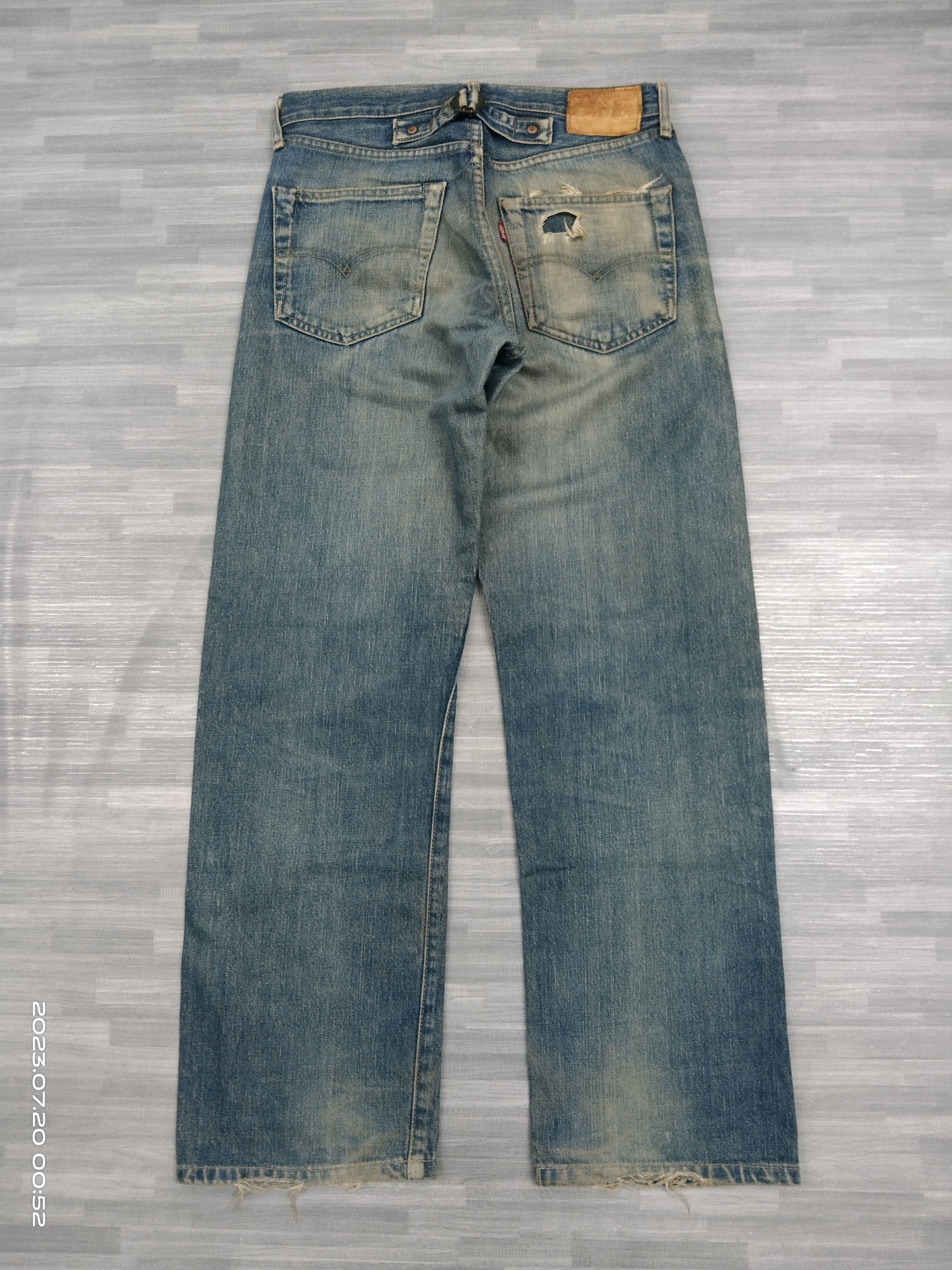 Levi's Vintage Clothing VINTAGE LEVIS LVC 1950 701xx BIG E SELVEDGE HIDDEN RIVET Size US 29 - 3 Thumbnail