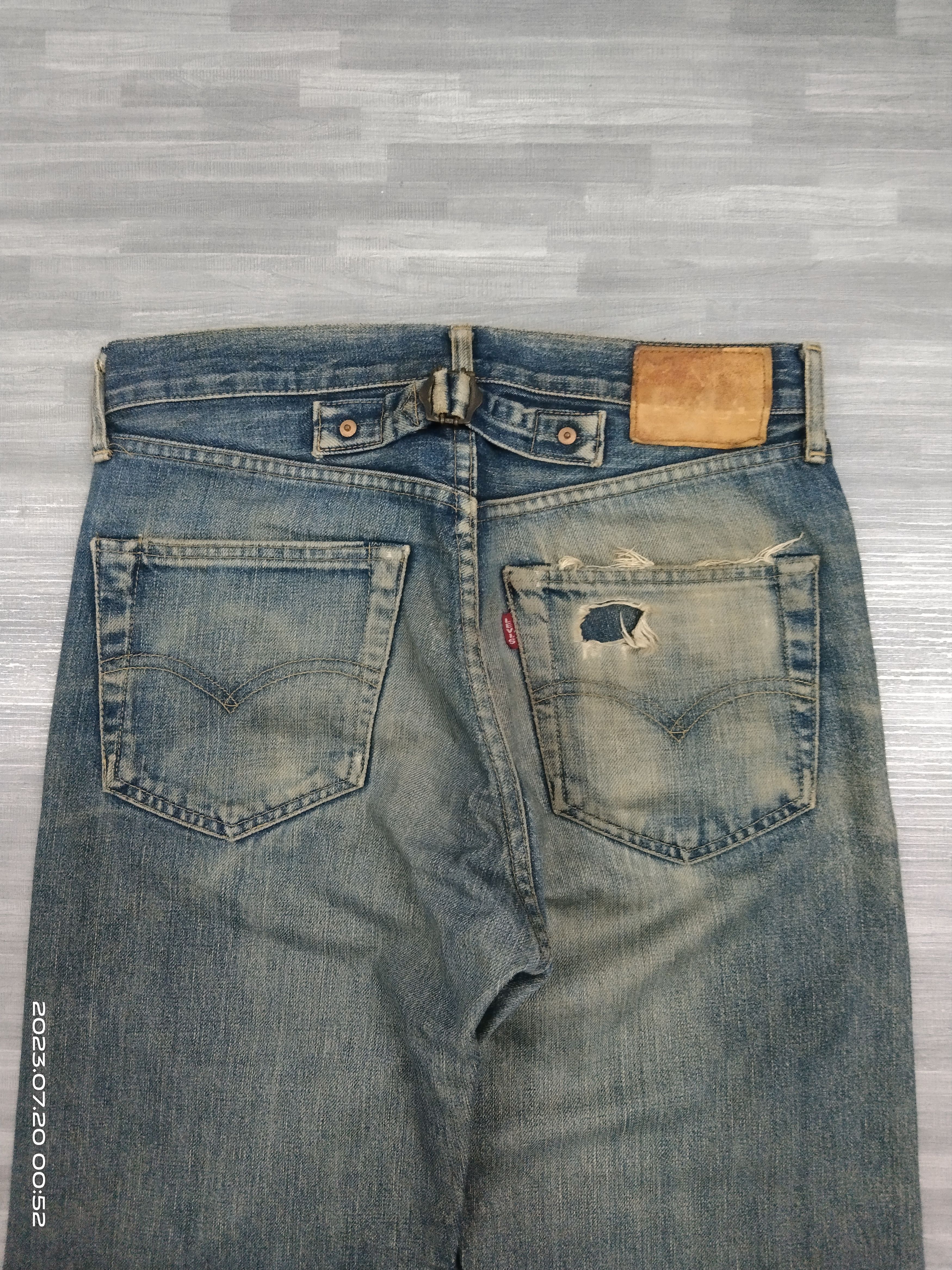 Levi's Vintage Clothing VINTAGE LEVIS LVC 1950 701xx BIG E SELVEDGE HIDDEN RIVET Size US 29 - 5 Thumbnail