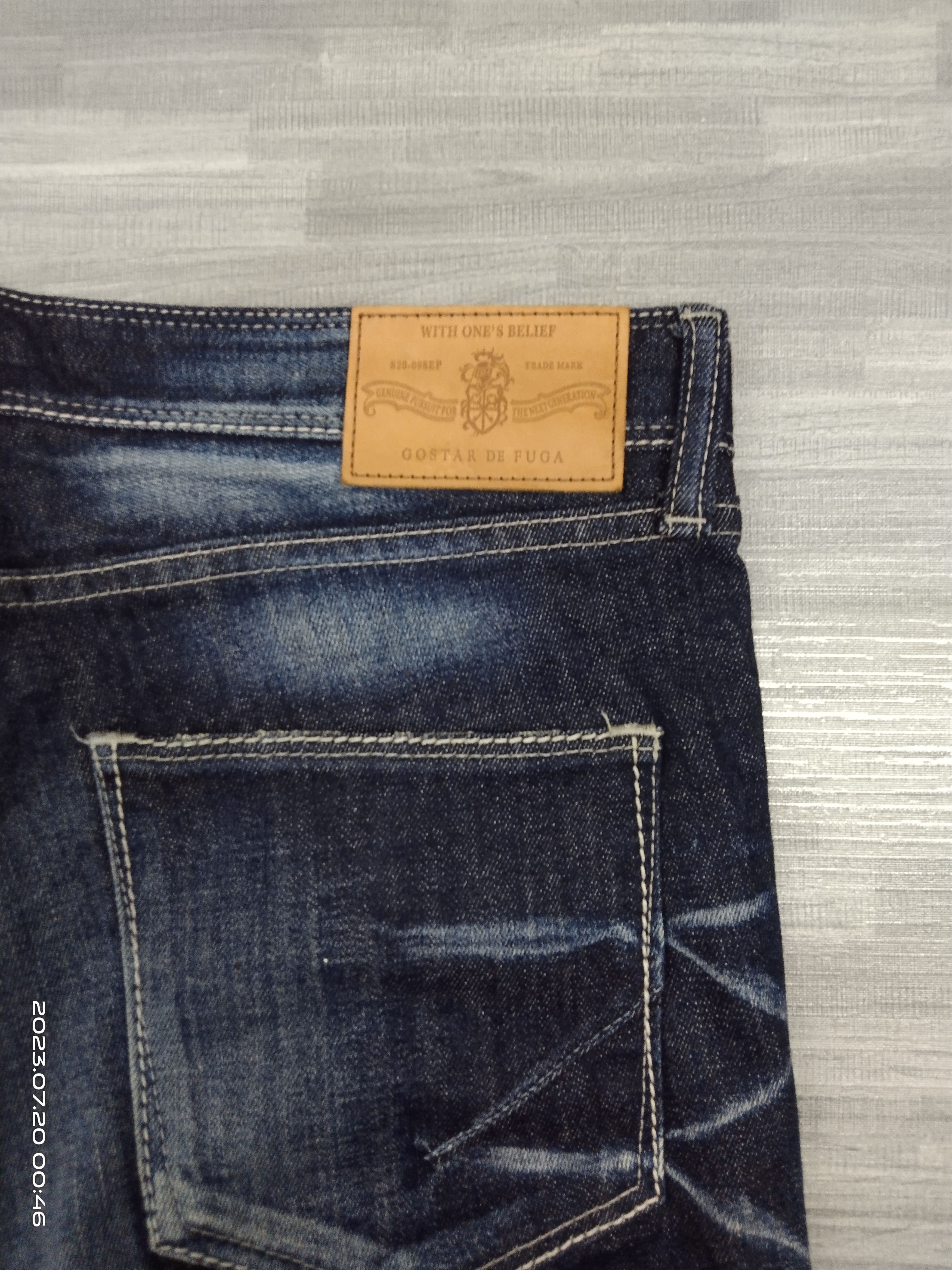 GOSTAR DE FUGA SICK WASHED BLUE GOSTAR DE FUGA🇯🇵DENIM PANTS Size US 31 - 7 Thumbnail