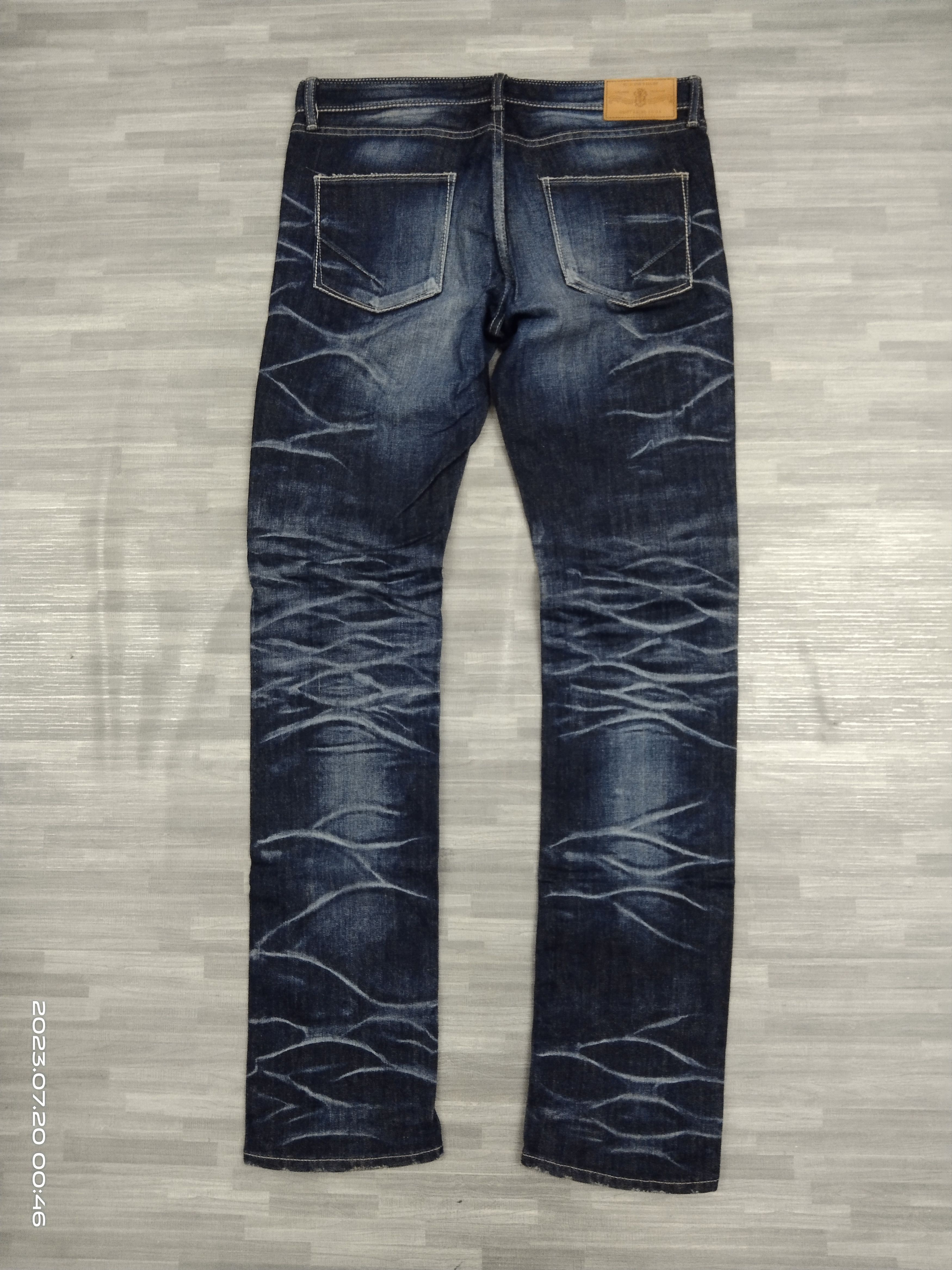 GOSTAR DE FUGA SICK WASHED BLUE GOSTAR DE FUGA🇯🇵DENIM PANTS Size US 31 - 3 Thumbnail