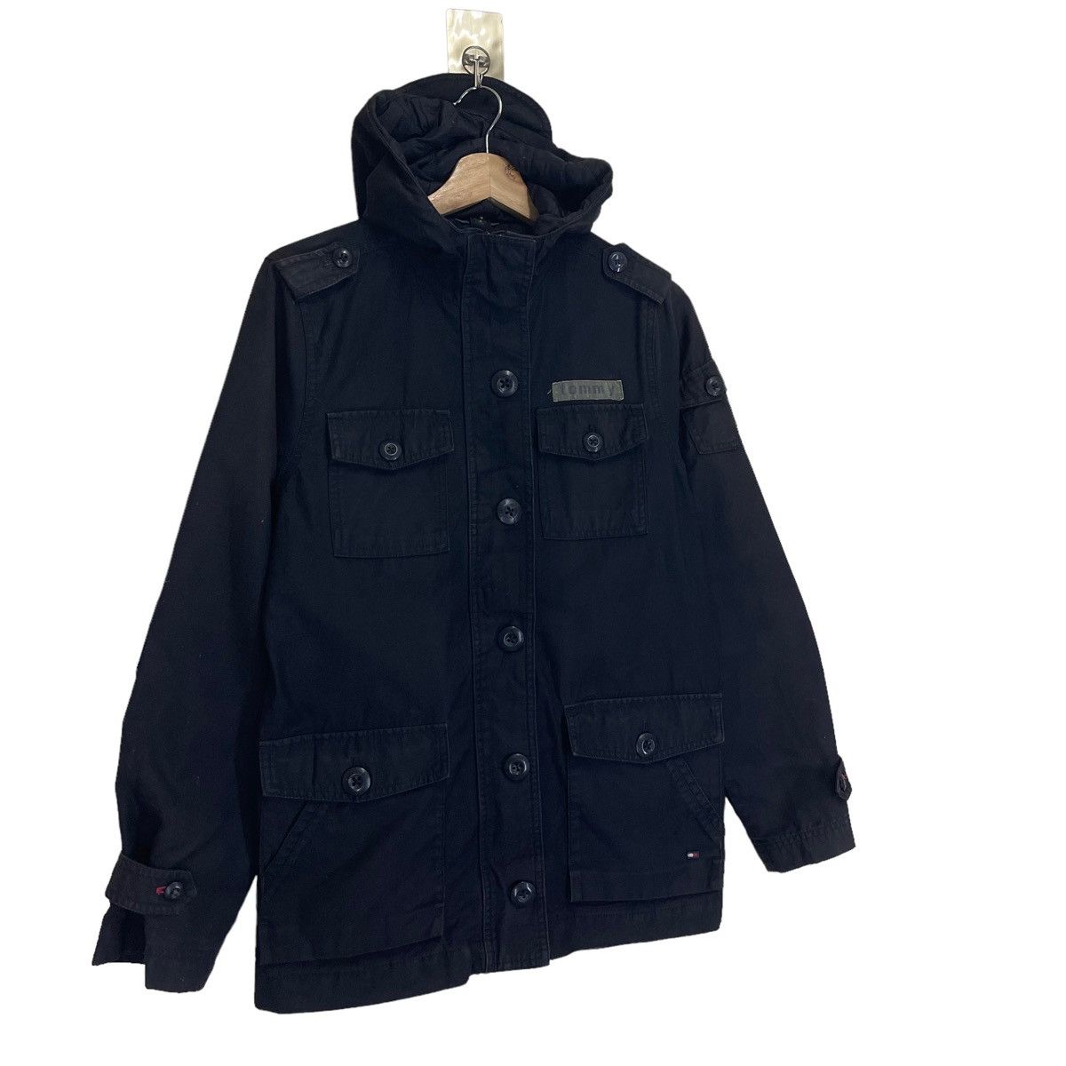 Tommy Hilfiger × Vintage Vintage Tommy Hilfiger Army Jacket Size US S / EU 44-46 / 1 - 2 Thumbnail