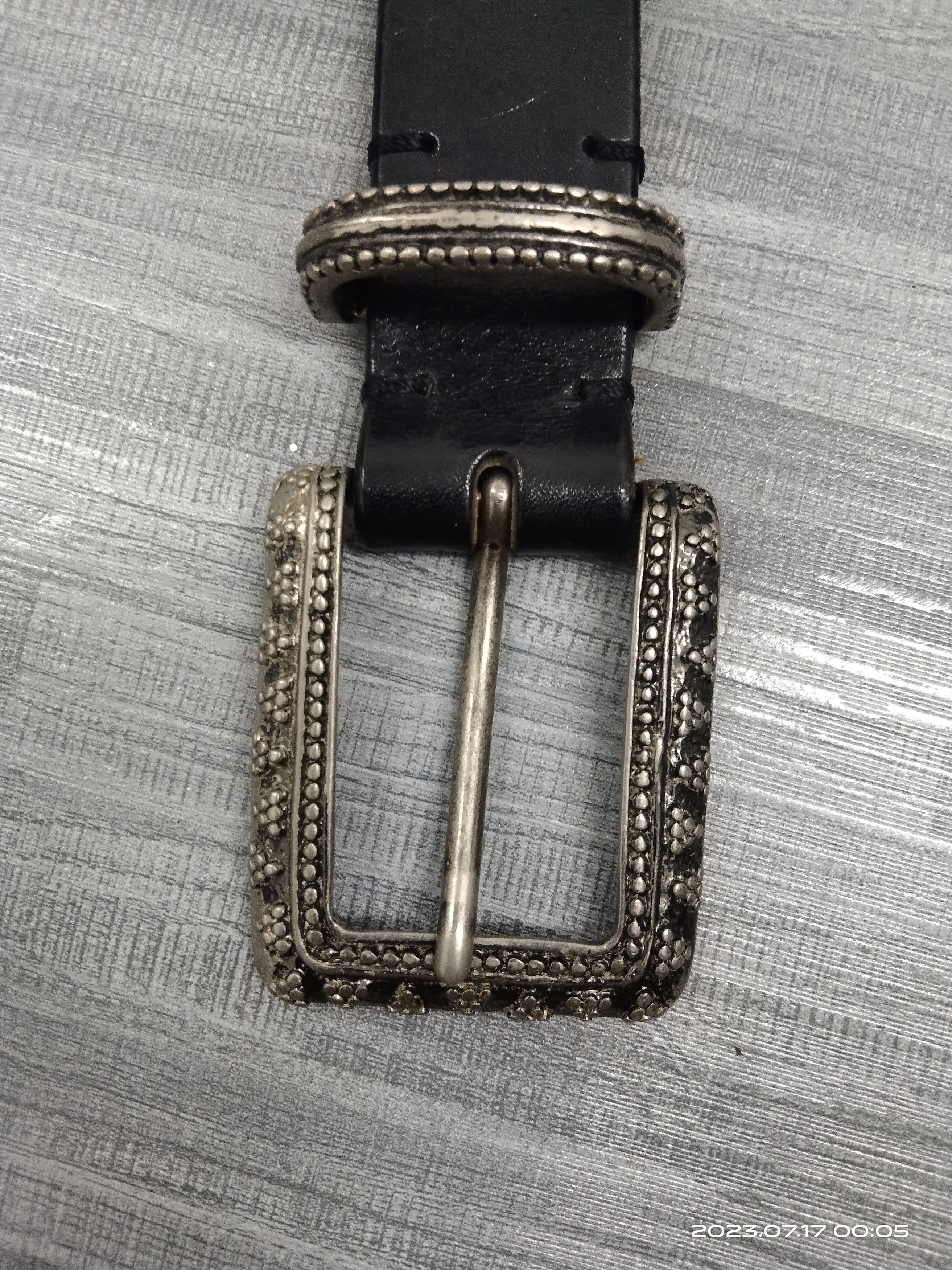 Leather × Paul Smith PAUL SMITH STUDD BLACK LEATHER BELT(SIZE 32-36) Size ONE SIZE - 6 Thumbnail