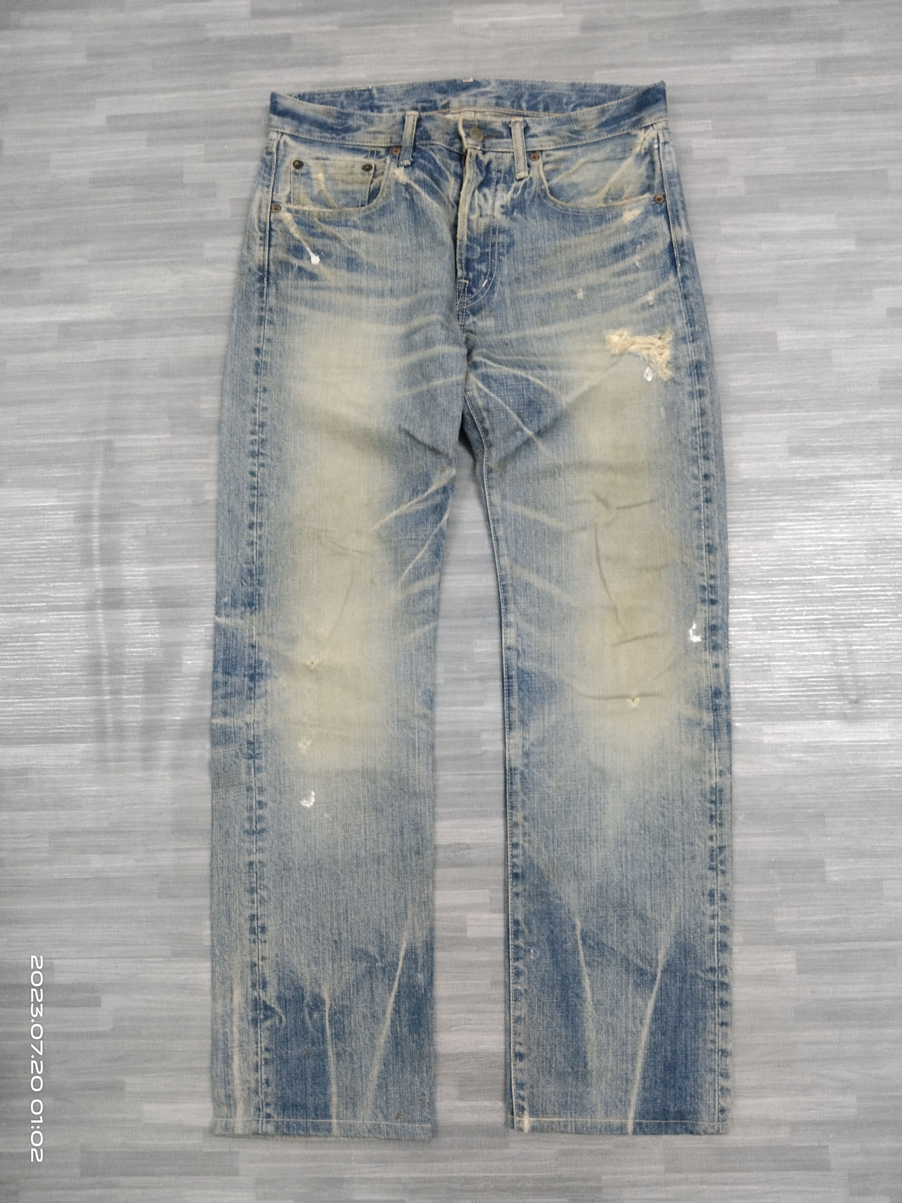Spellbound SICK RIPED SPELLBOUND🇯🇵 DISTRESSED DENIM PANTS Size US 30 / EU 46 - 2 Thumbnail