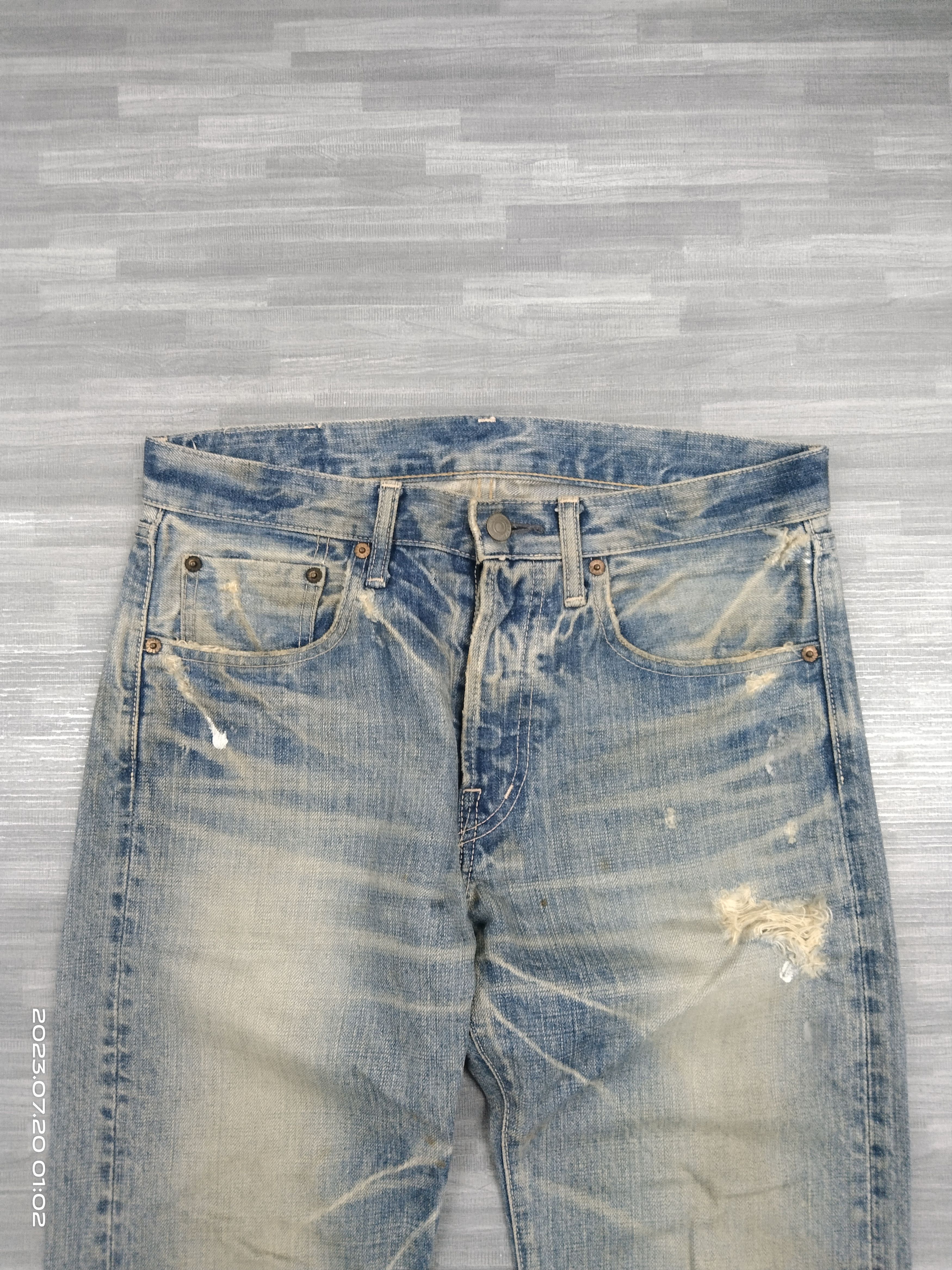 Spellbound SICK RIPED SPELLBOUND🇯🇵 DISTRESSED DENIM PANTS Size US 30 / EU 46 - 4 Thumbnail