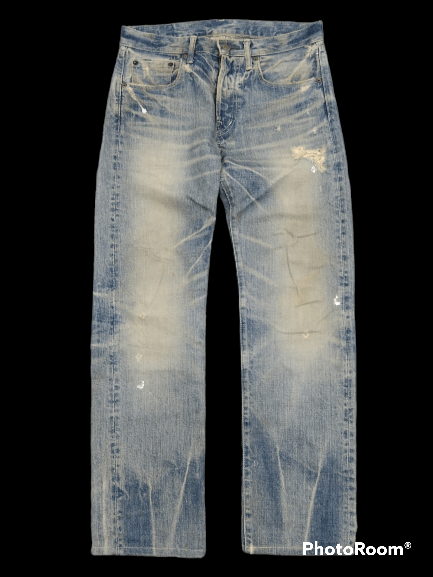 Spellbound SICK RIPED SPELLBOUND🇯🇵 DISTRESSED DENIM PANTS Size US 30 / EU 46 - 1 Thumbnail