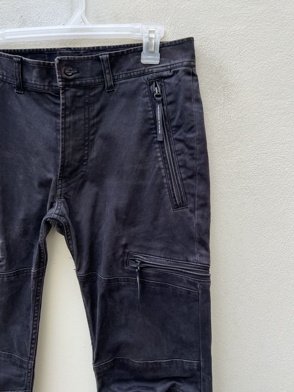 Japanese Brand VTG 2000s NUKE Pre Julius 7 Sun Fade Cargo Stretch Trouser Size US 30 / EU 46 - 12 Thumbnail