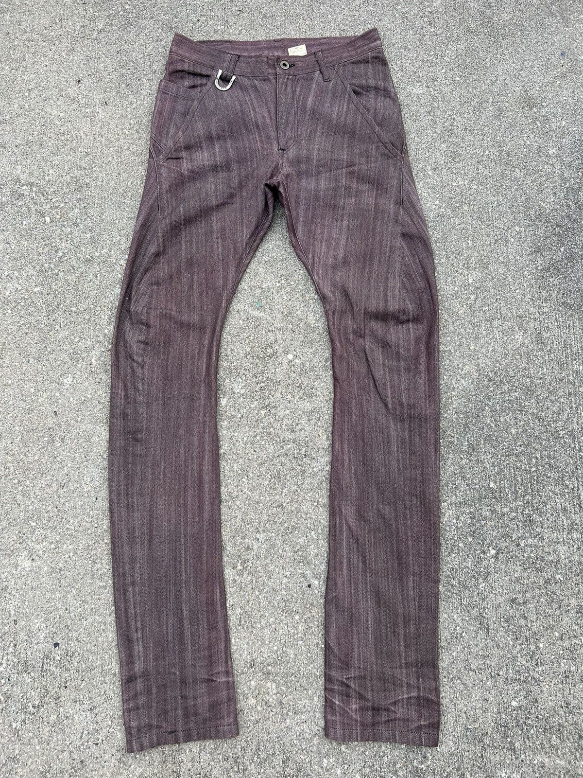 kiryuyrik Kiryuyrik Japan Stretch Waxed Denim Stackable Jeans Size US 29 - 1 Thumbnail