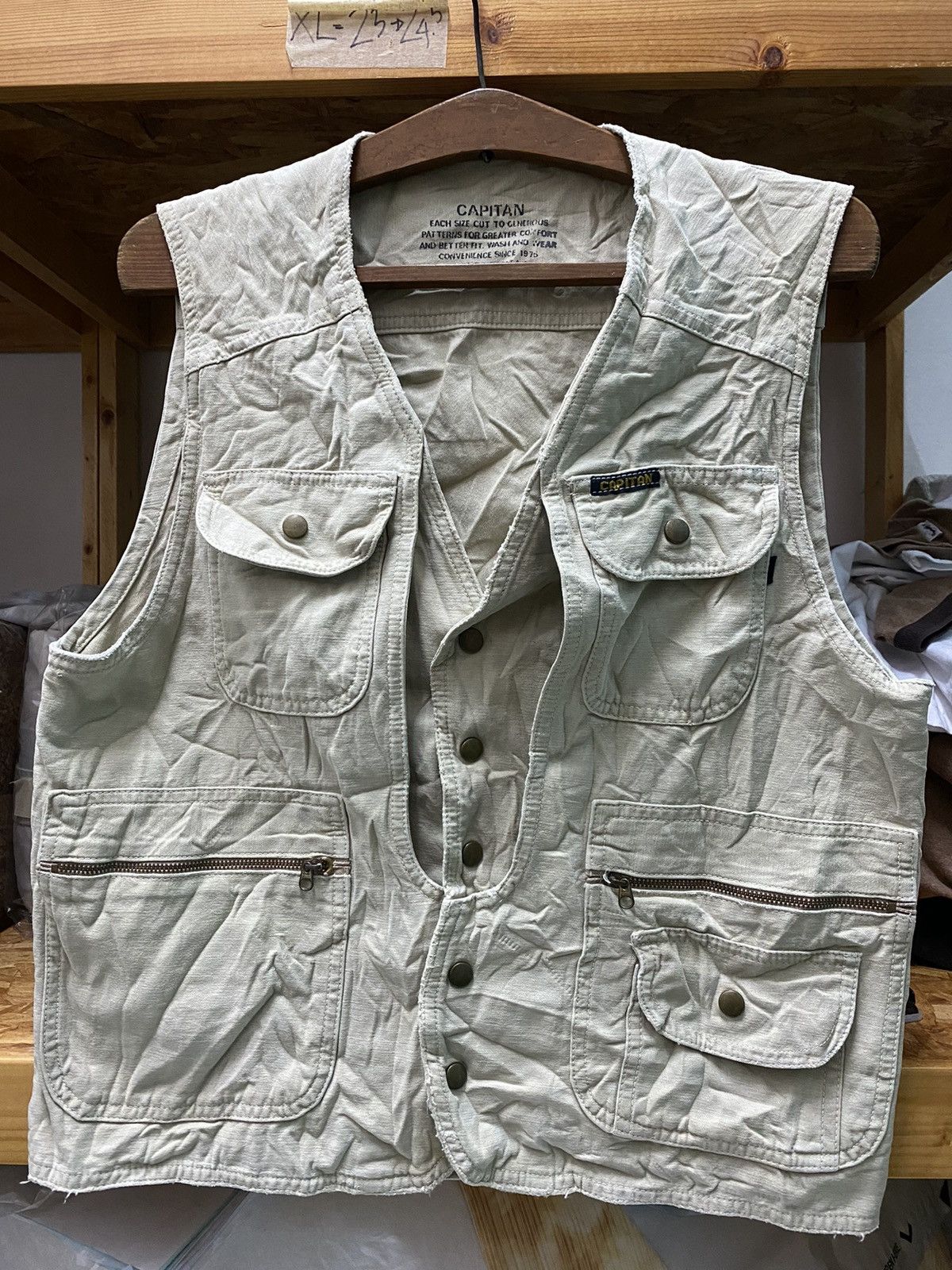 Japanese Brand CAPITAN VEST Size US S / EU 44-46 / 1 - 1 Thumbnail