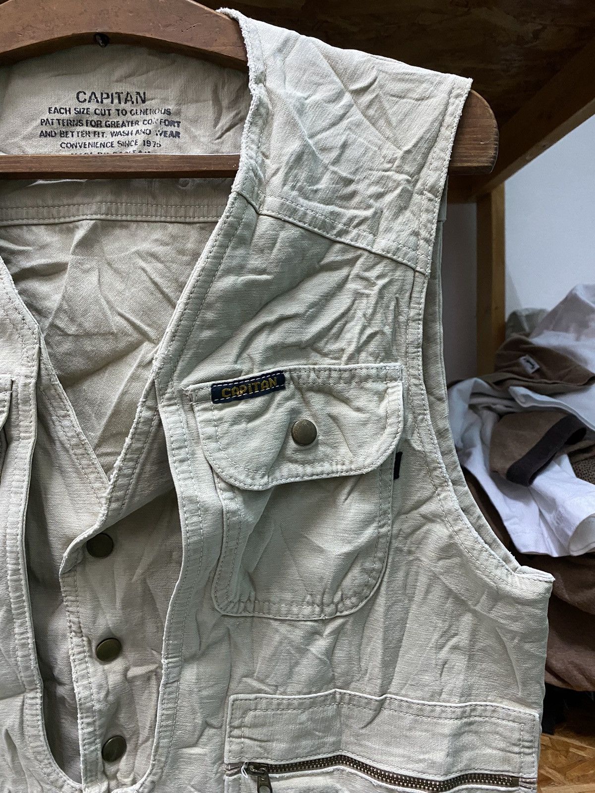Japanese Brand CAPITAN VEST Size US S / EU 44-46 / 1 - 5 Thumbnail