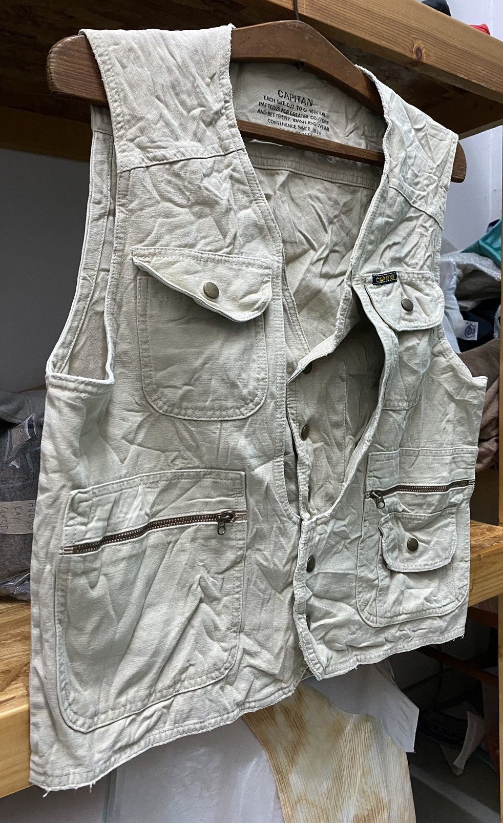 Japanese Brand CAPITAN VEST Size US S / EU 44-46 / 1 - 11 Thumbnail