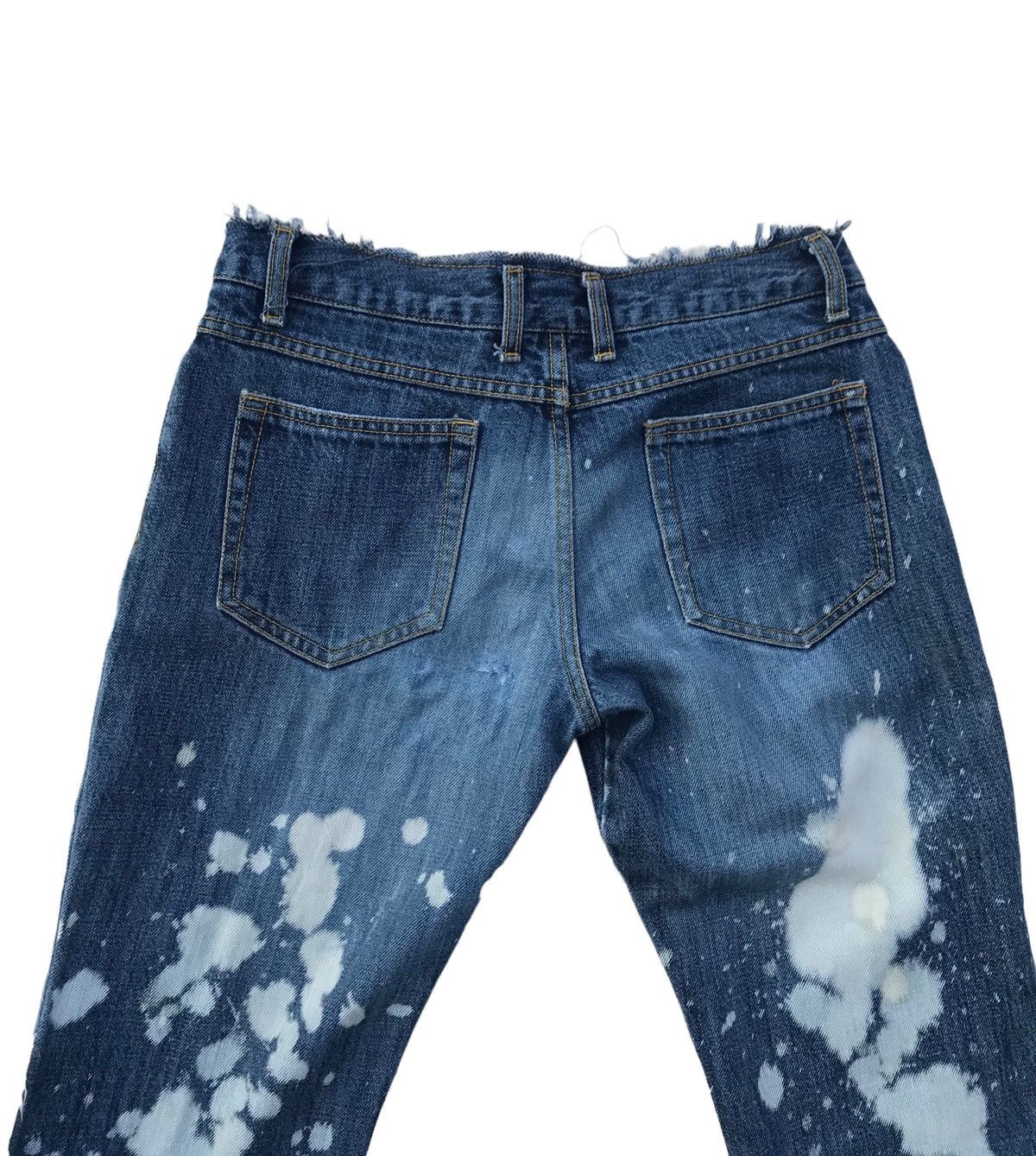 If Six Was Nine Browdwin Paint Splatter Distressed Flared Women Denim Size 29" - 17 Thumbnail