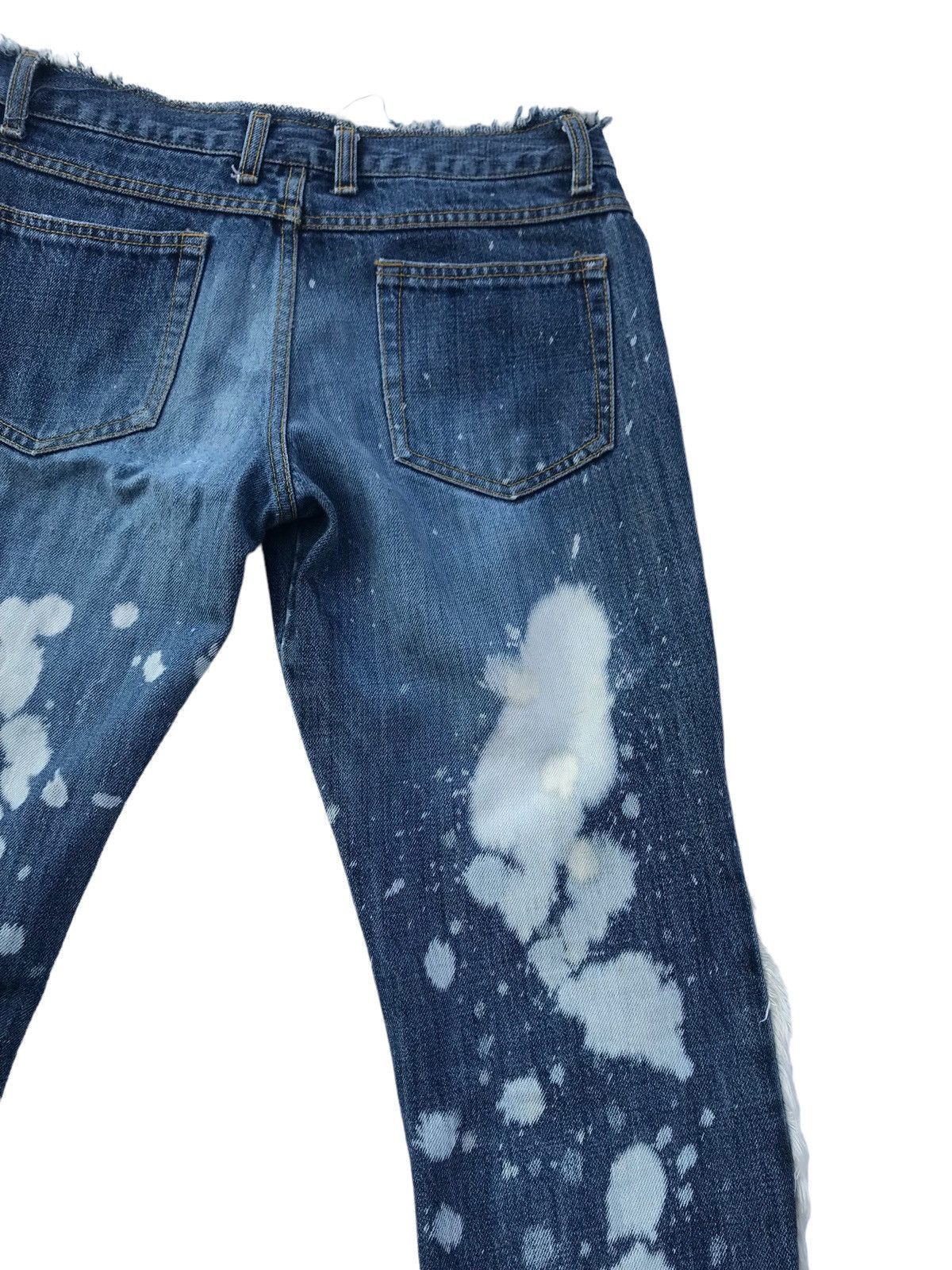 If Six Was Nine Browdwin Paint Splatter Distressed Flared Women Denim Size 29" - 16 Thumbnail