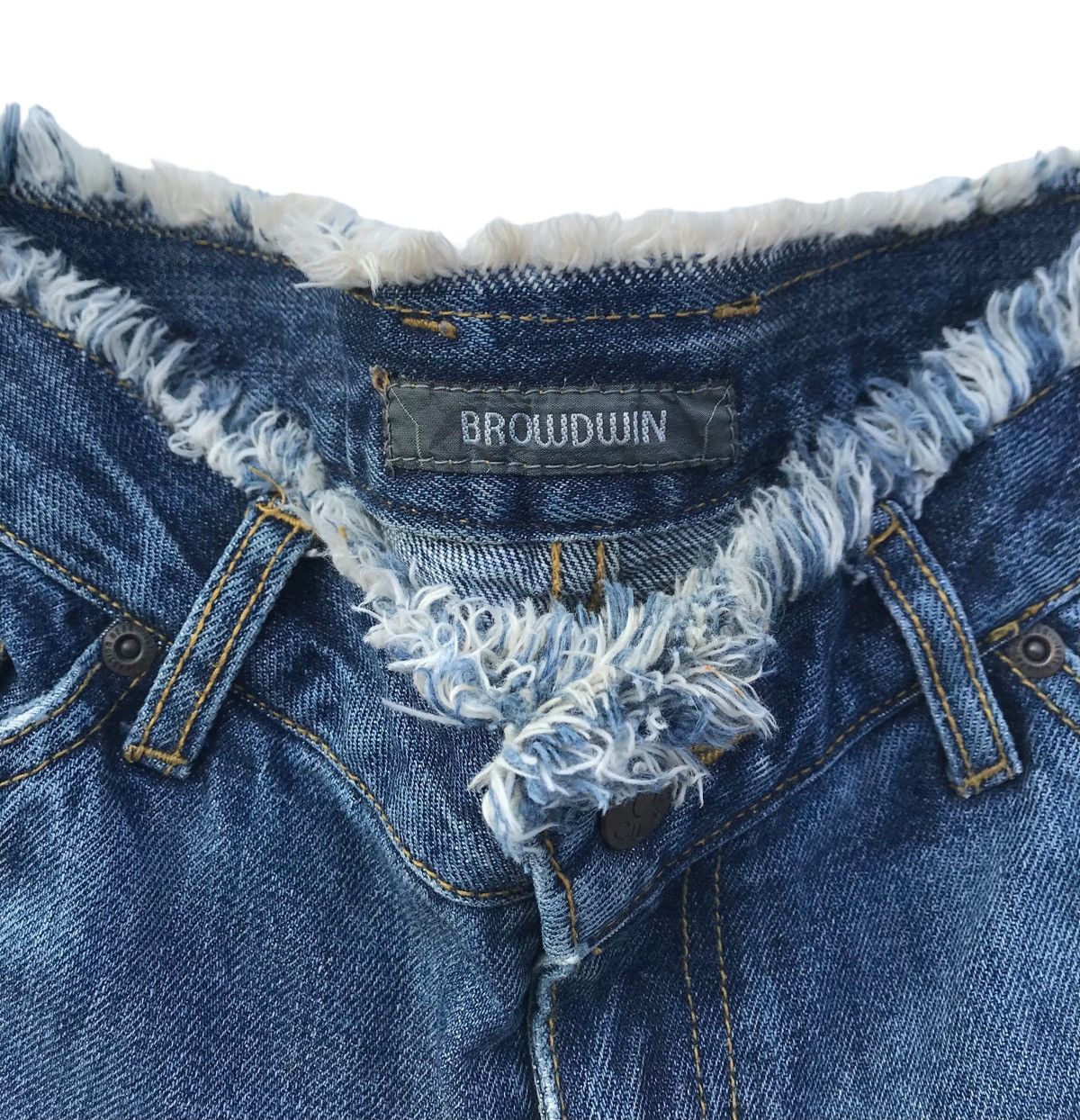 If Six Was Nine Browdwin Paint Splatter Distressed Flared Women Denim Size 29" - 7 Thumbnail